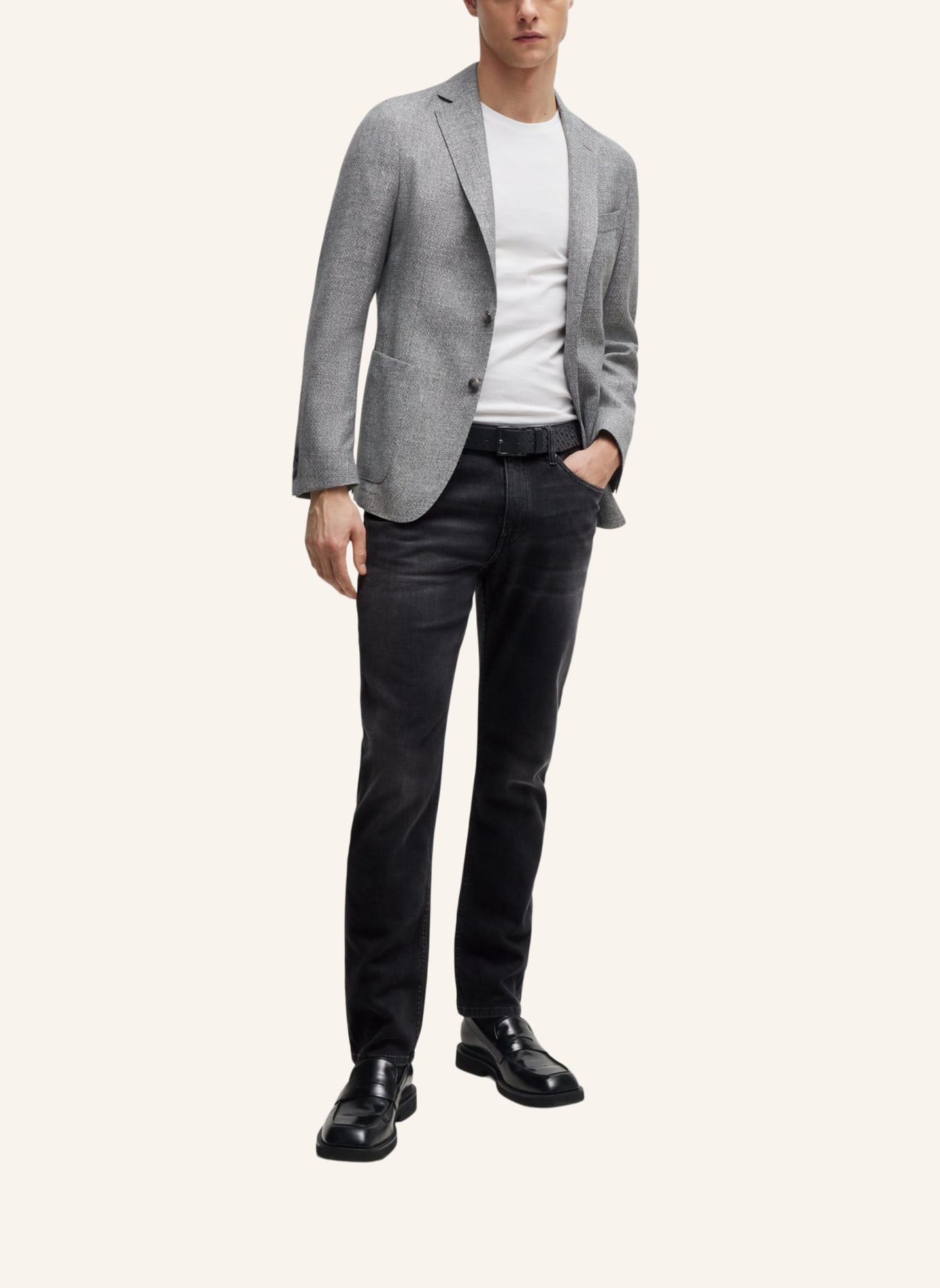 BOSS Jeans H-DELAWARE Slim Fit, Farbe: DUNKELGRAU (Bild 6)