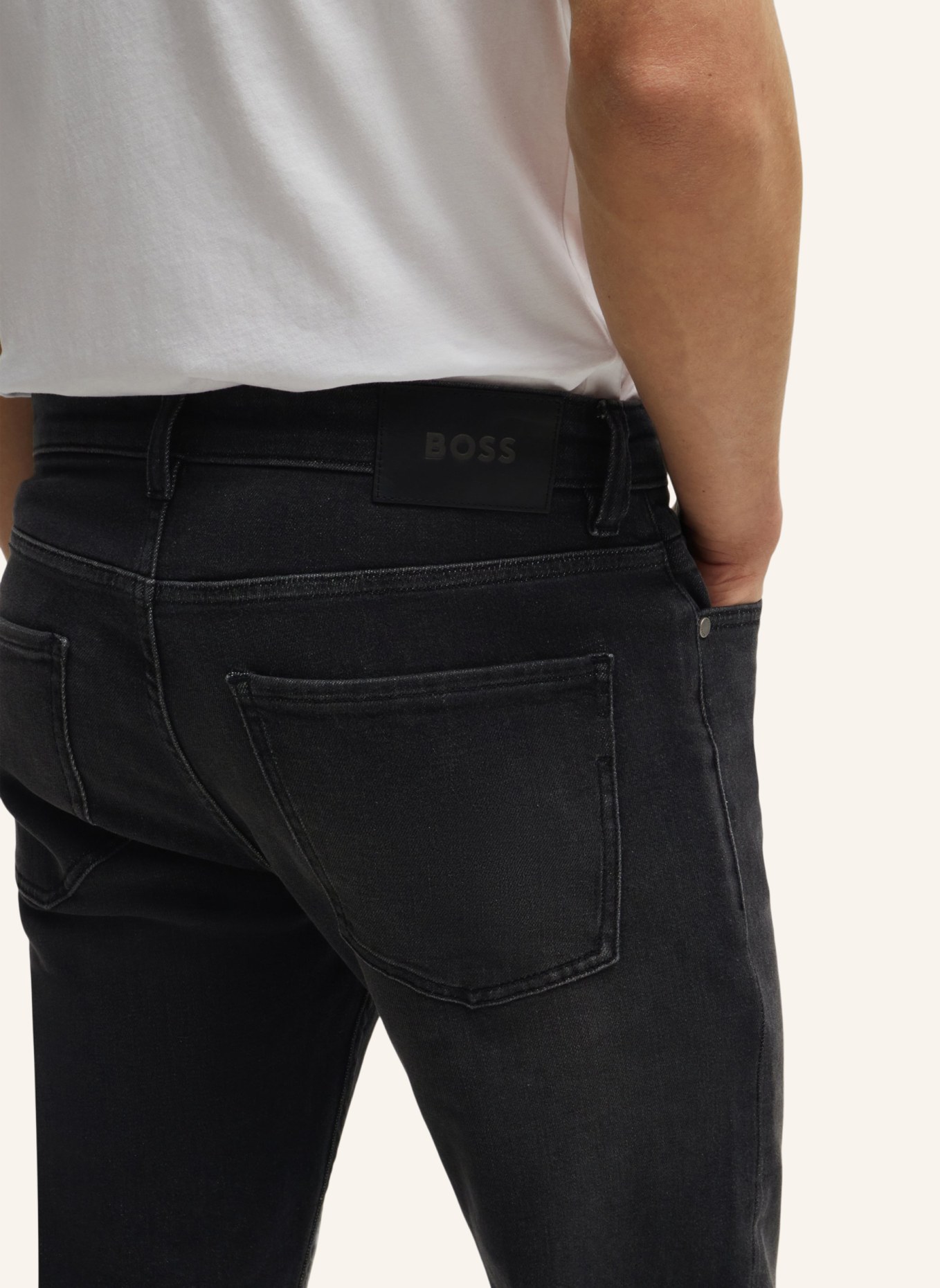 BOSS Jeans H-DELAWARE Slim Fit, Farbe: DUNKELGRAU (Bild 4)