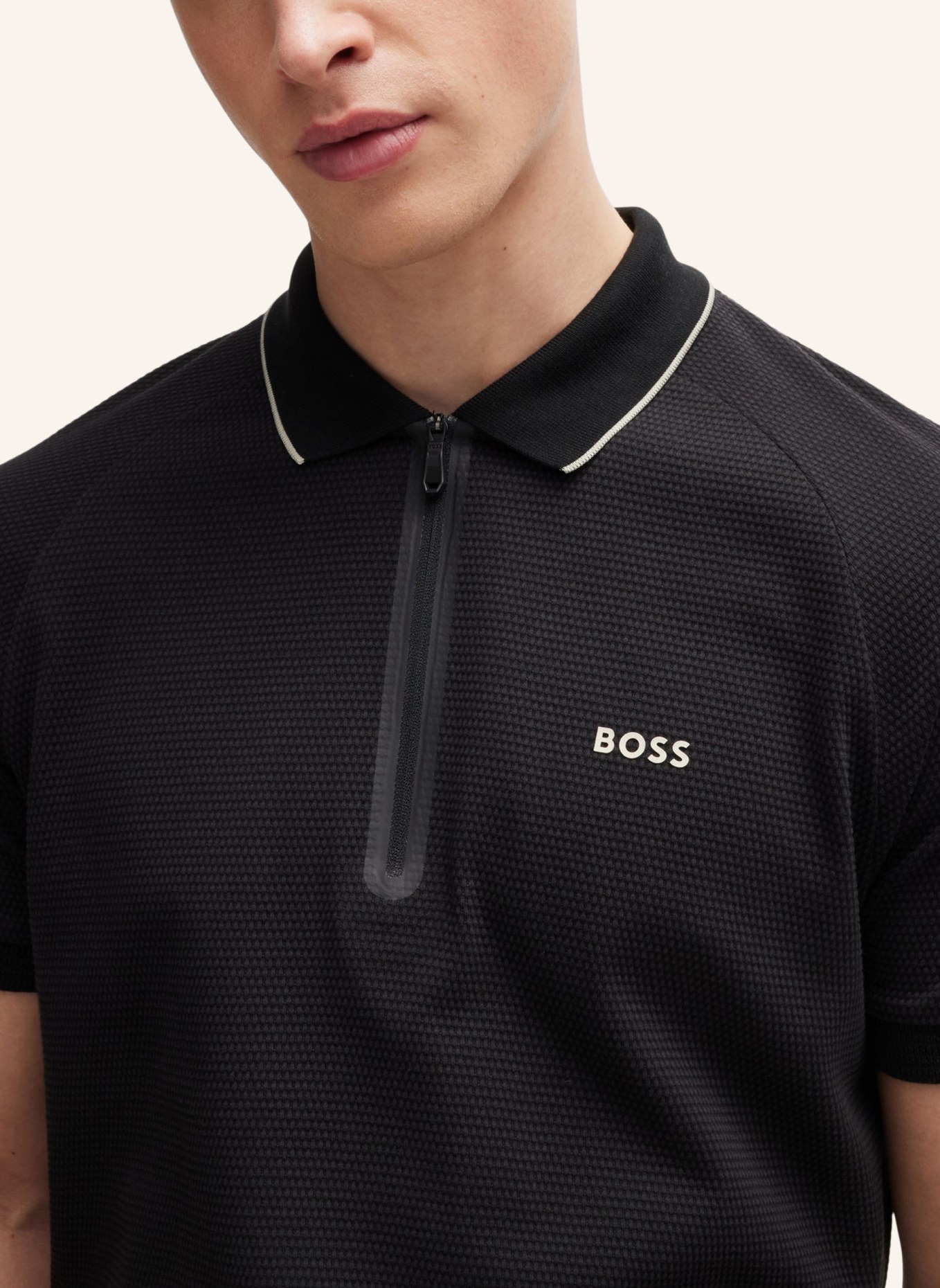 BOSS Poloshirt PHILIX Regular Fit, Farbe: SCHWARZ (Bild 3)