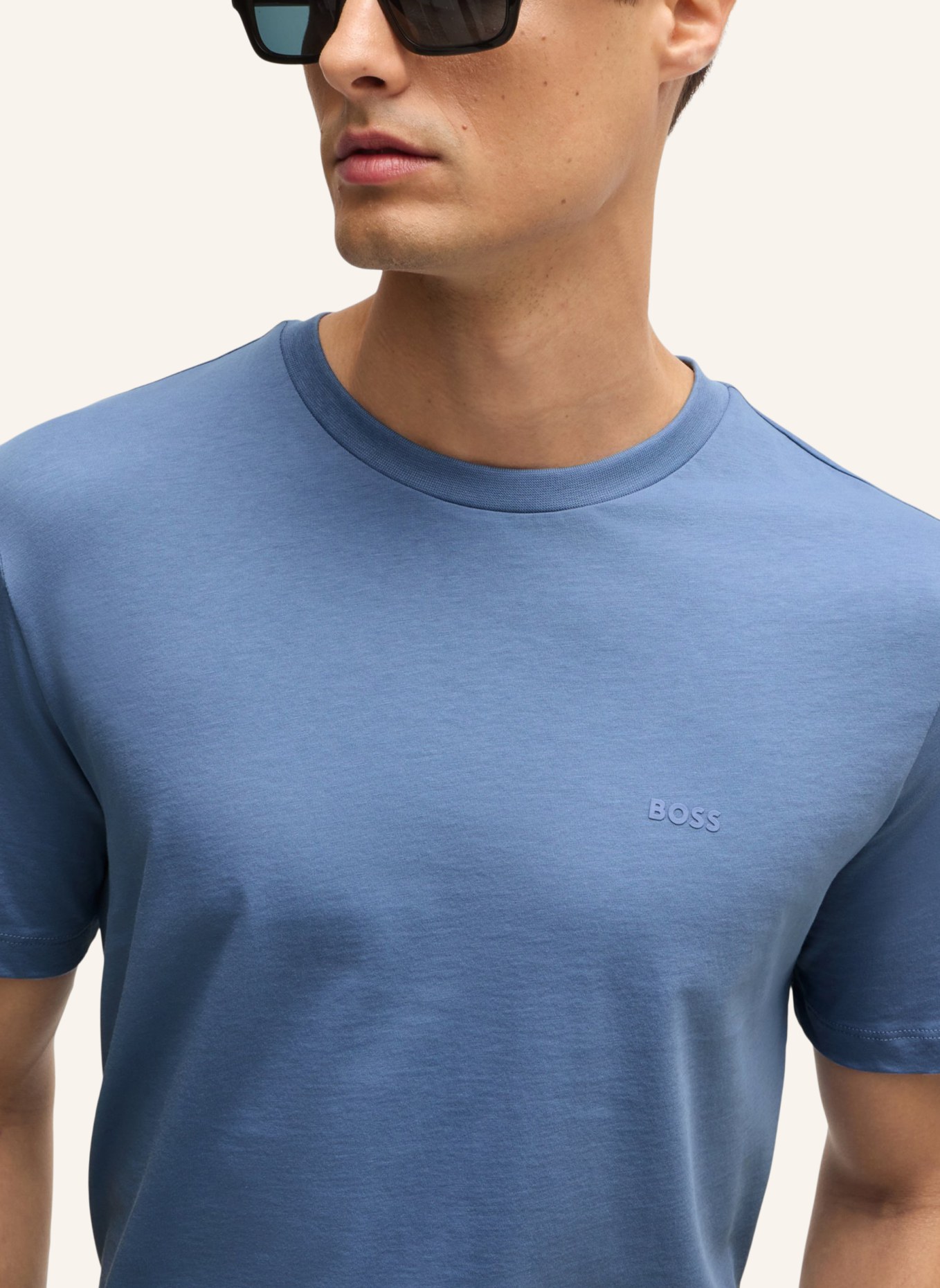 BOSS T-Shirt THOMPSON 01 Regular Fit, Farbe: BRAUN/ BLAU (Bild 5)