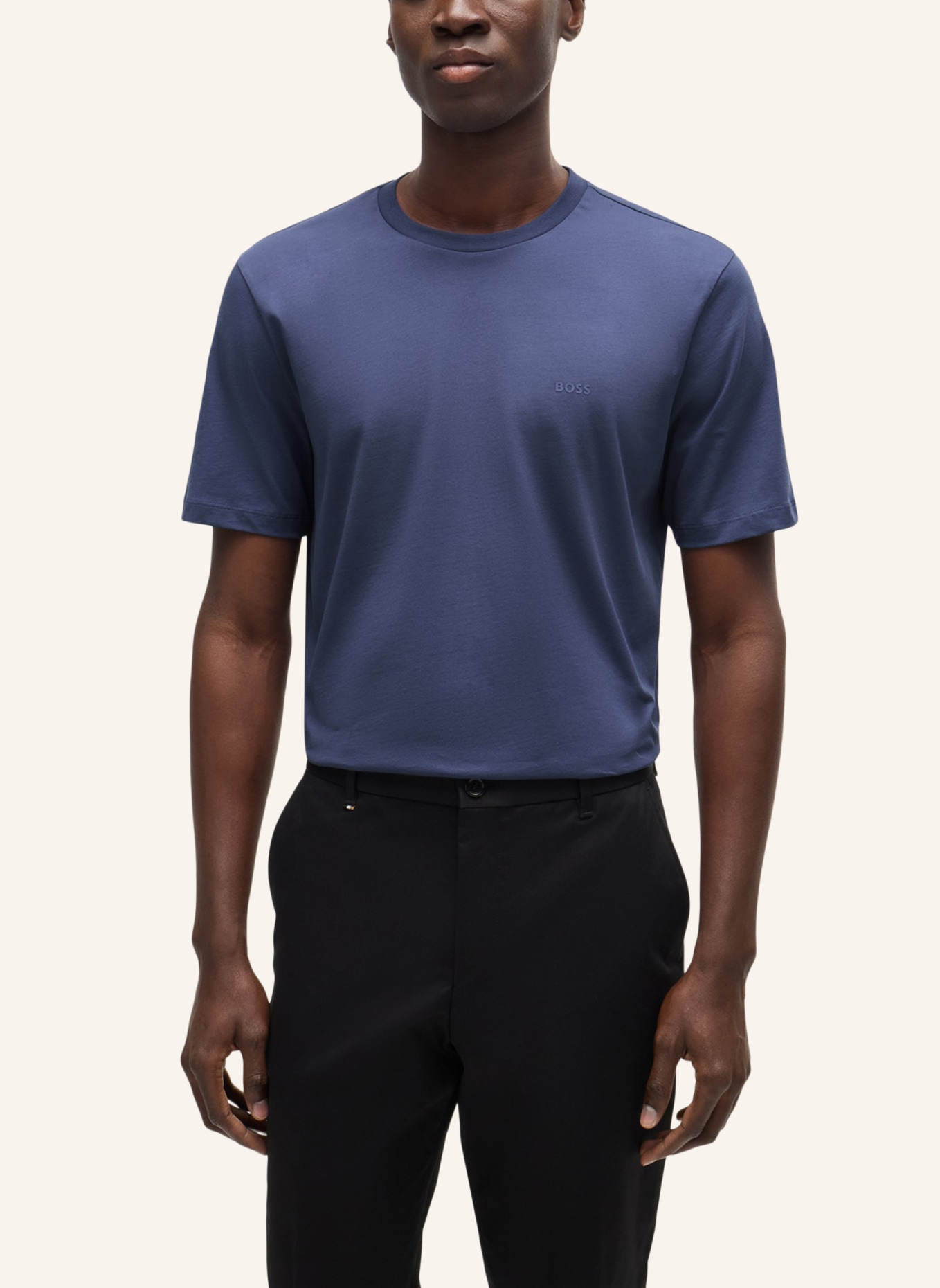BOSS T-Shirt THOMPSON 01 Regular Fit, Farbe: DUNKELBLAU (Bild 4)