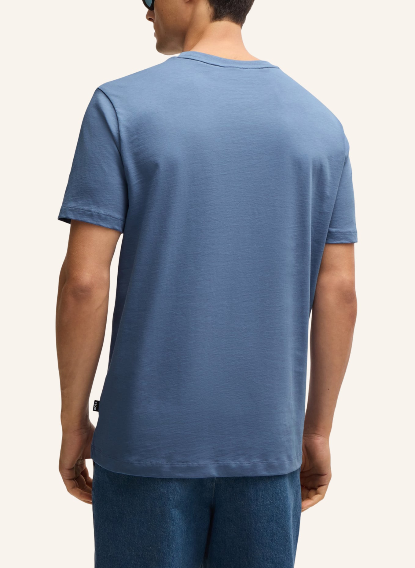 BOSS T-Shirt THOMPSON 01 Regular Fit, Farbe: BRAUN/ BLAU (Bild 2)