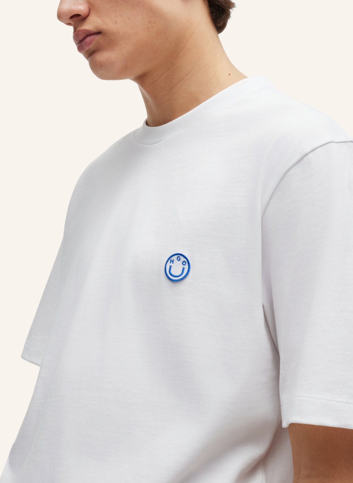HUGO T-Shirt NILEY Regular Fit, Farbe: WEISS (Bild 3)