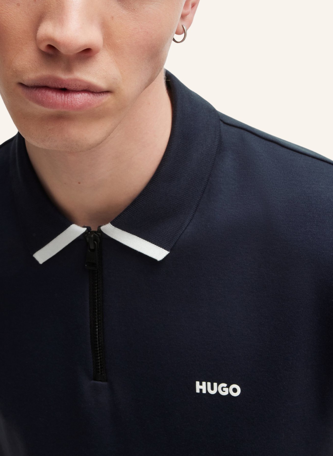 HUGO Poloshirt DALOMINO Regular Fit, Farbe: DUNKELBLAU (Bild 3)