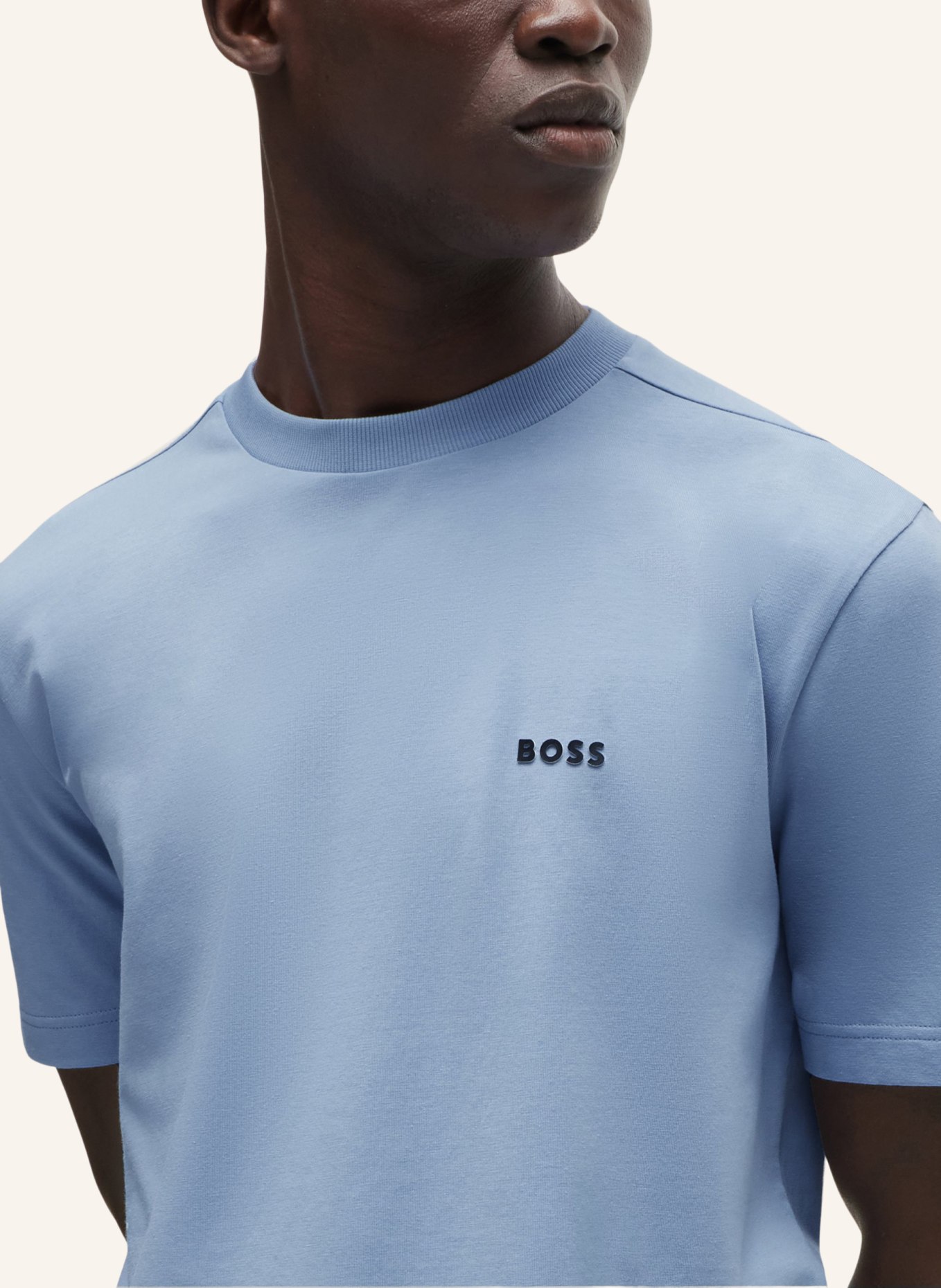 BOSS T-Shirt TEE Regular Fit, Farbe: BLAU (Bild 3)