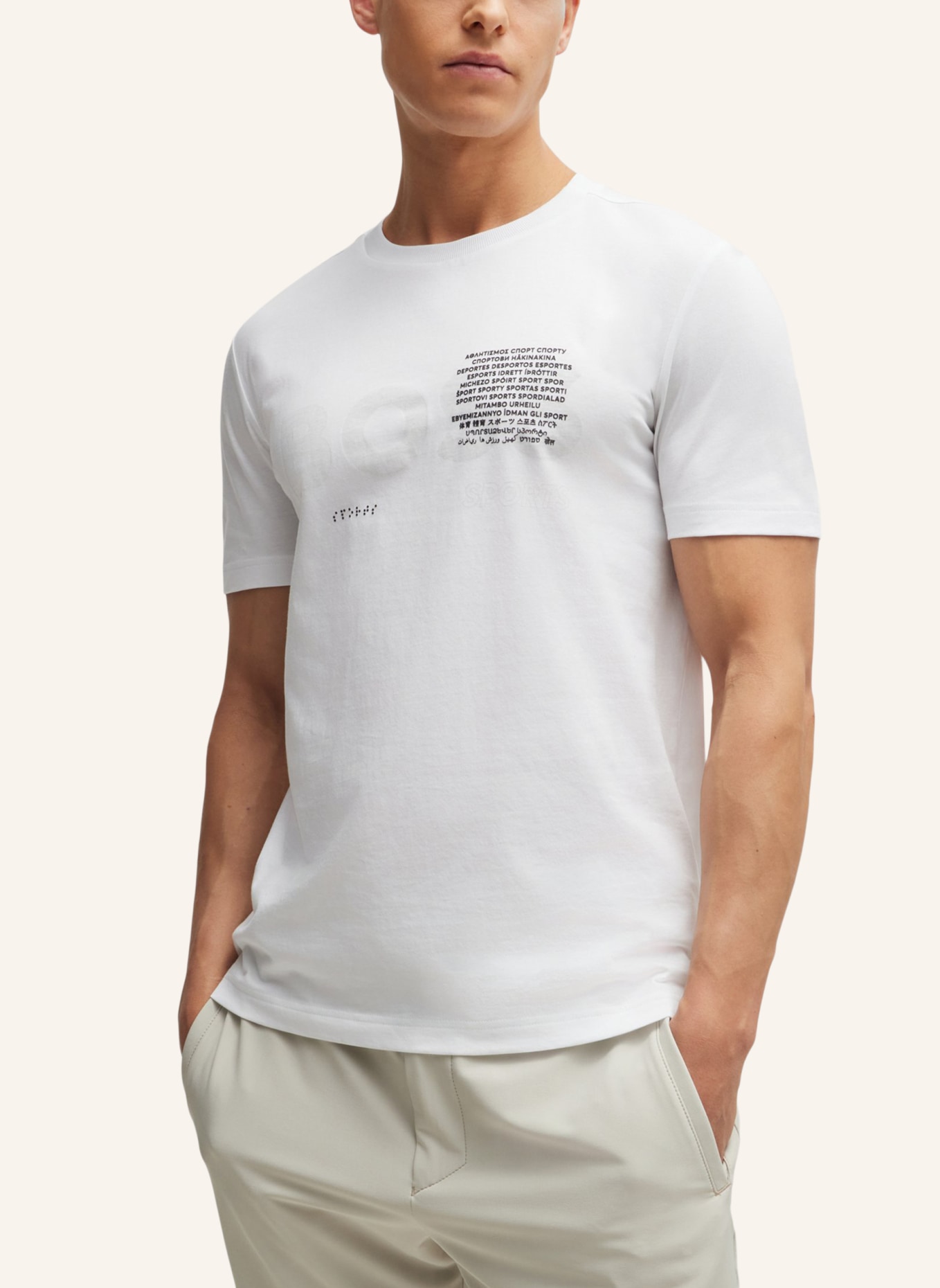 BOSS T-Shirt TEE 3 Regular Fit, Farbe: WEISS (Bild 3)