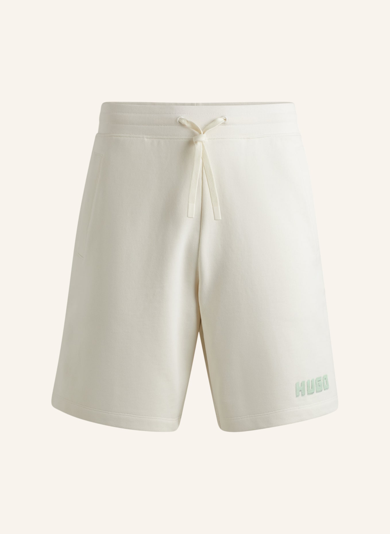 HUGO Casual Hose DIQOSHORT Relaxed Fit, Farbe: WEISS (Bild 1)