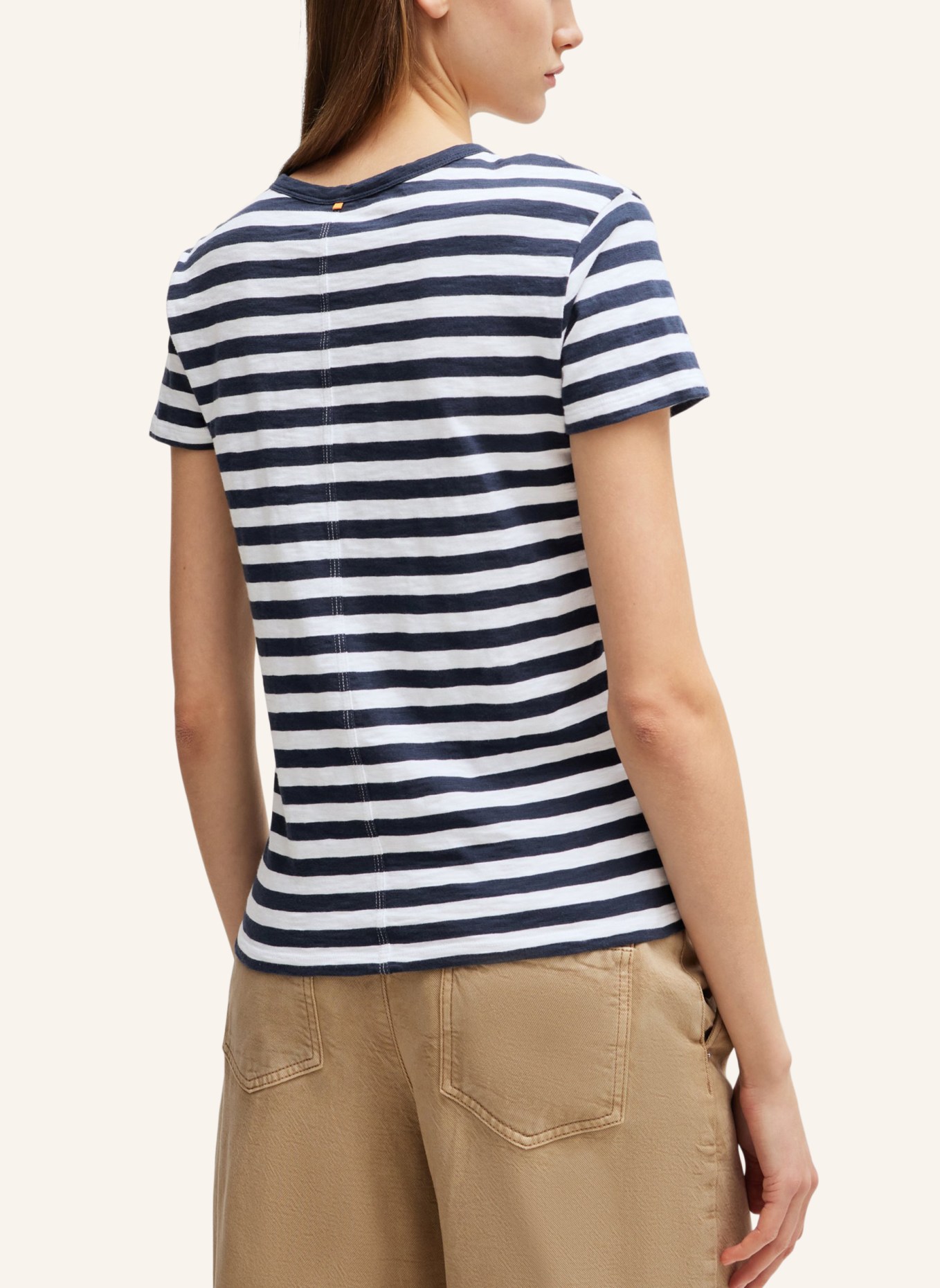 BOSS T-Shirt C_ESLA_STRIPED Regular Fit, Farbe: DUNKELBLAU (Bild 2)