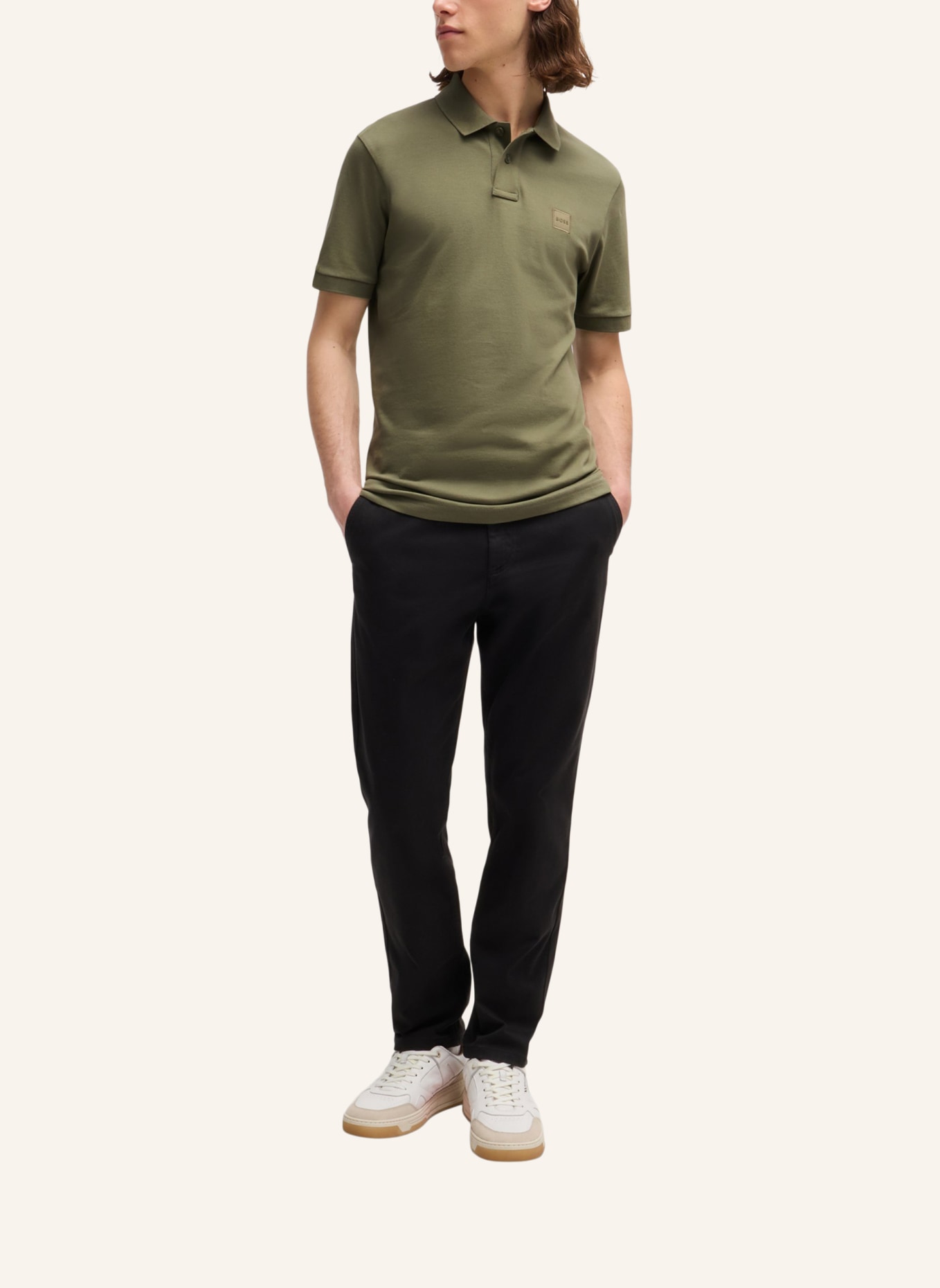 BOSS Poloshirt PASSENGER Slim Fit, Farbe: GRÜN (Bild 5)