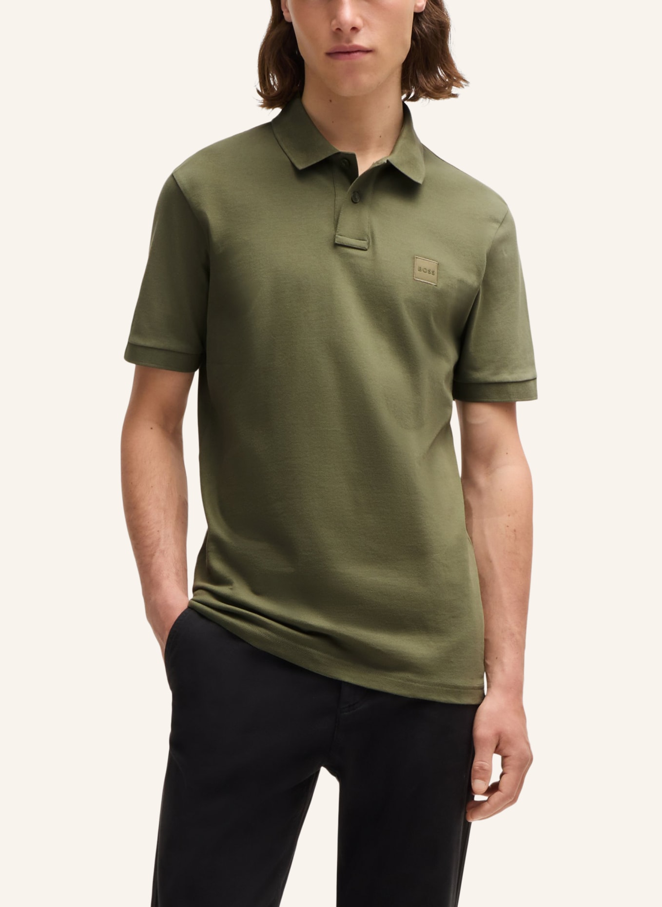 BOSS Poloshirt PASSENGER Slim Fit, Farbe: GRÜN (Bild 4)