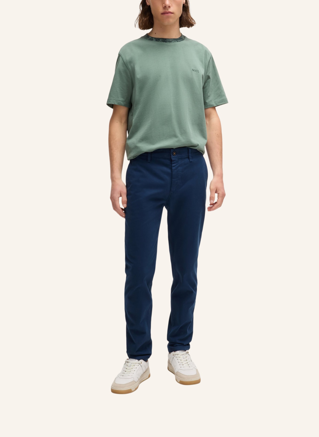 BOSS Casual Hose CHINO_TAPERED, Farbe: BLAU (Bild 6)