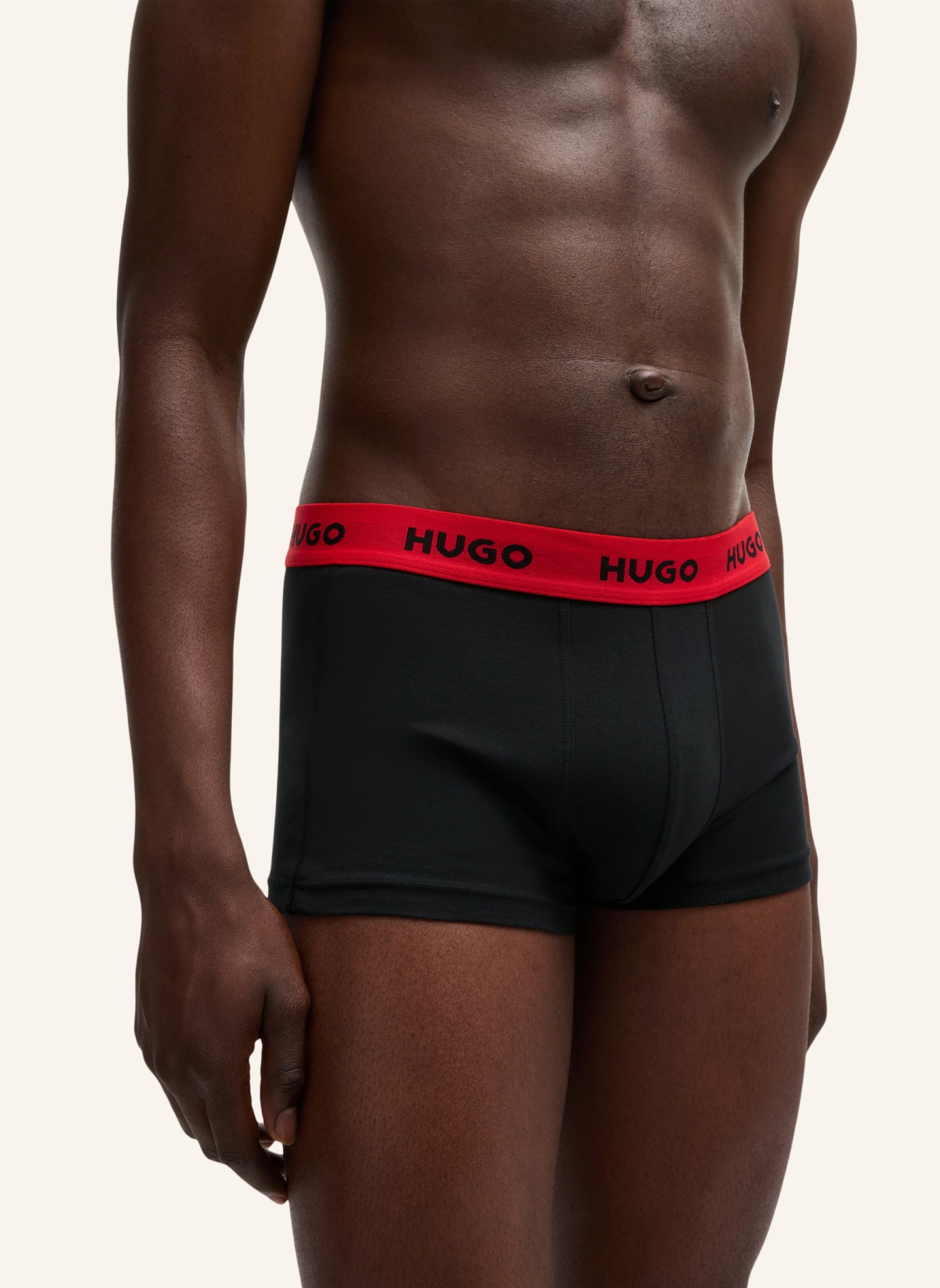 HUGO Boxershort TRUNK TRIPLET DESIGN, Farbe: WEISS (Bild 3)