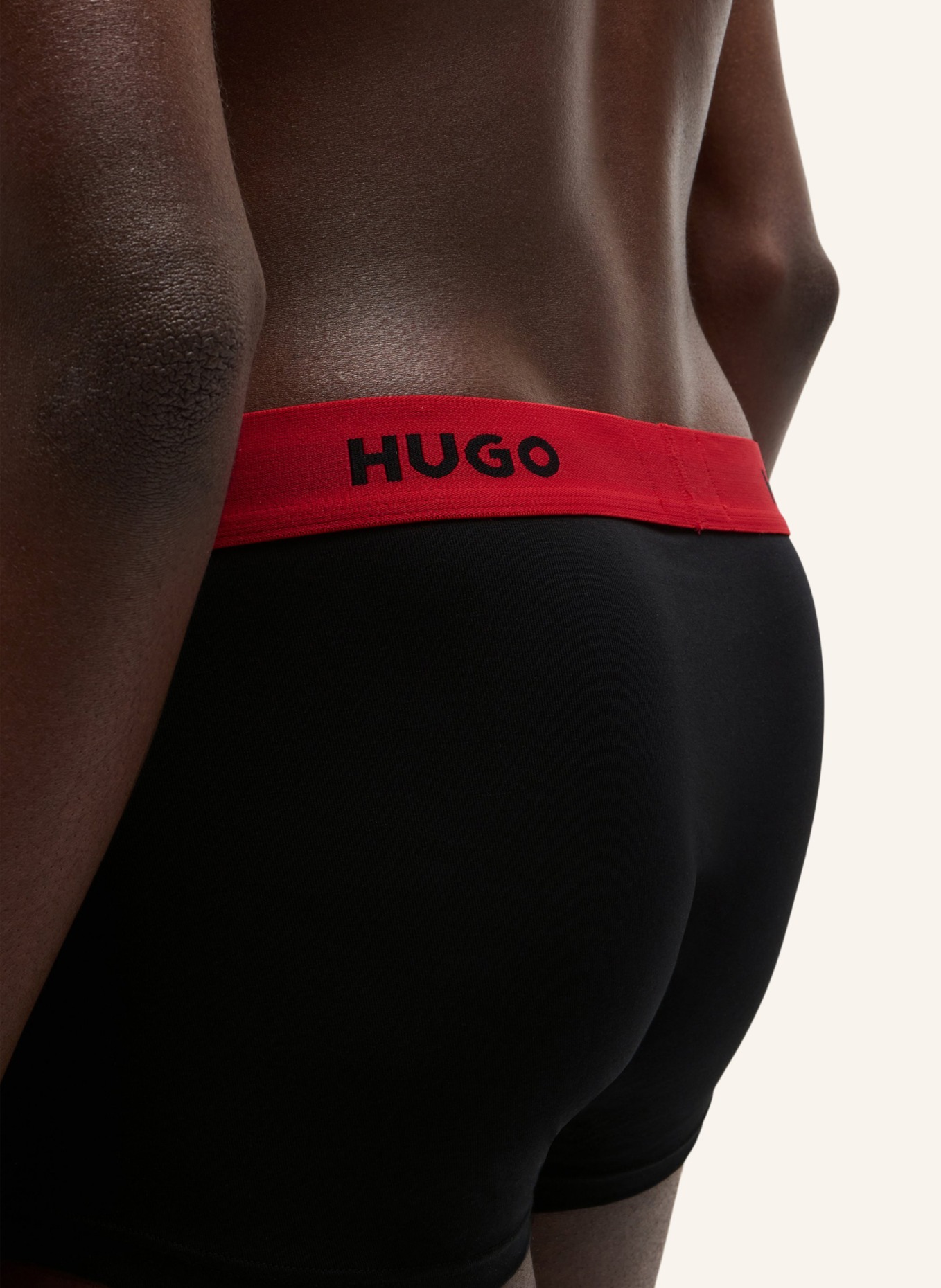 HUGO Boxershort TRUNK TRIPLET DESIGN, Farbe: WEISS (Bild 4)