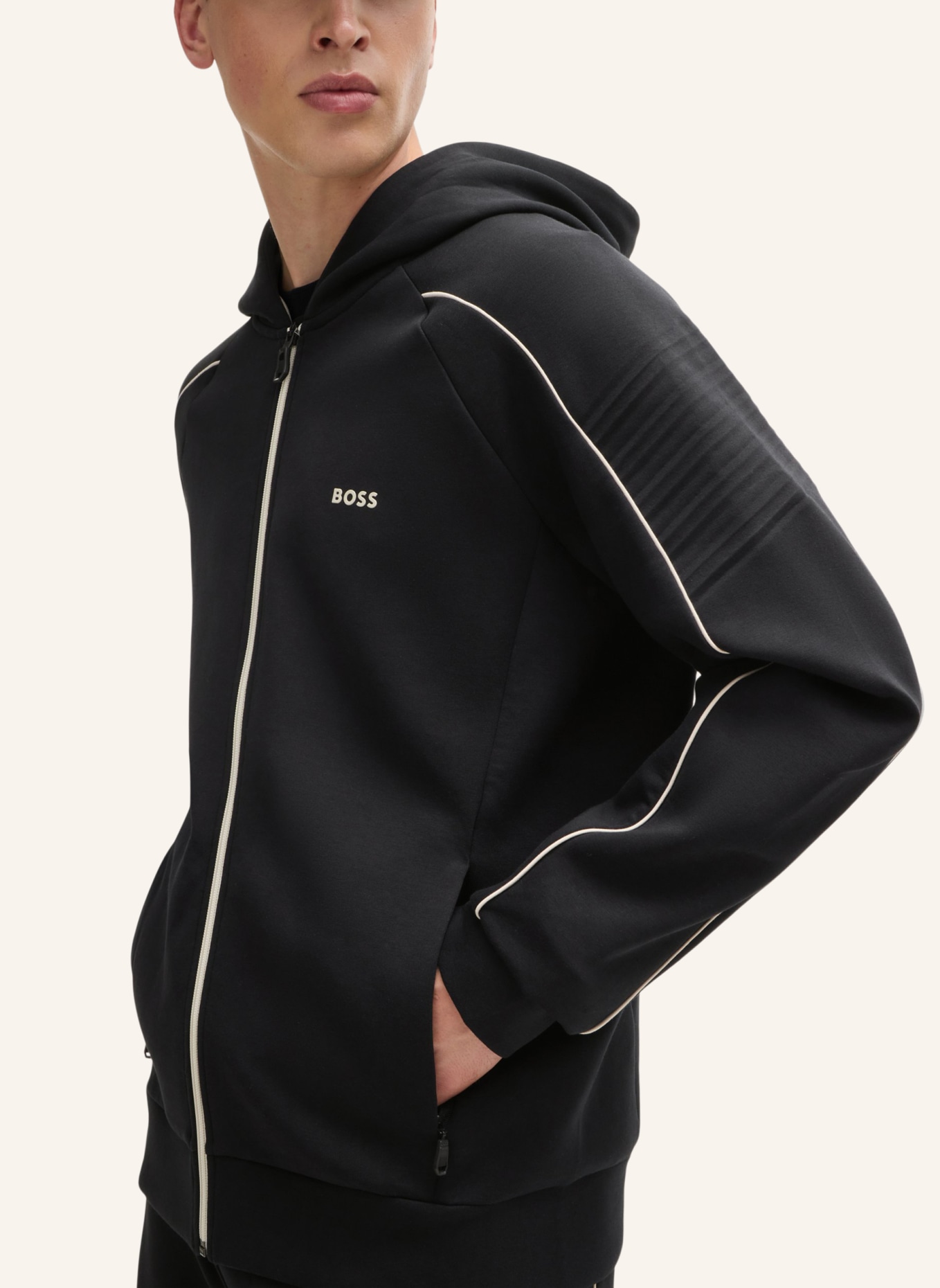 BOSS Sweatshirt SAGGY 1 Regular Fit, Farbe: SCHWARZ (Bild 3)