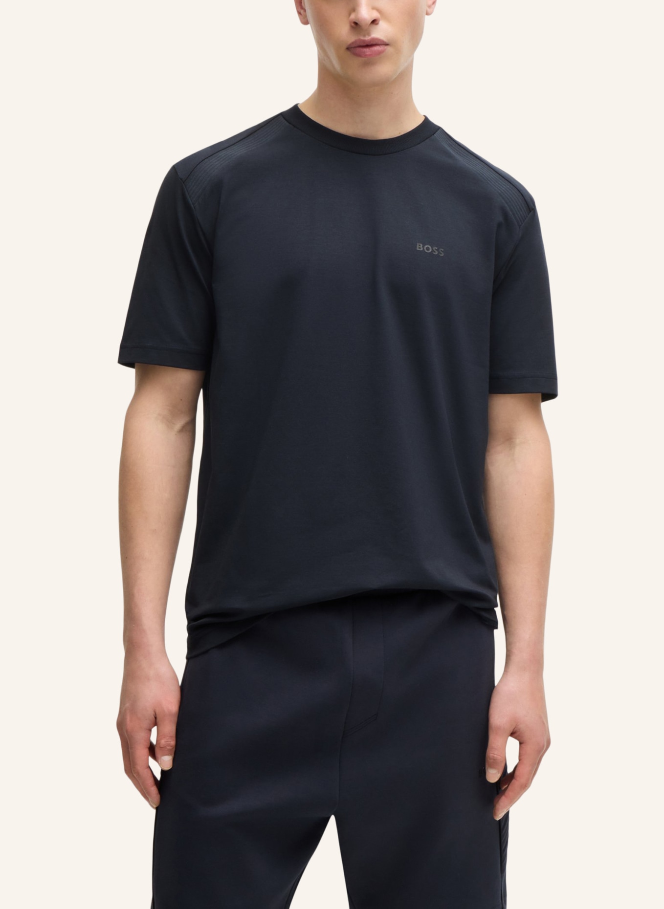 BOSS T-Shirt TEE TAPE Regular Fit, Farbe: DUNKELBLAU (Bild 4)