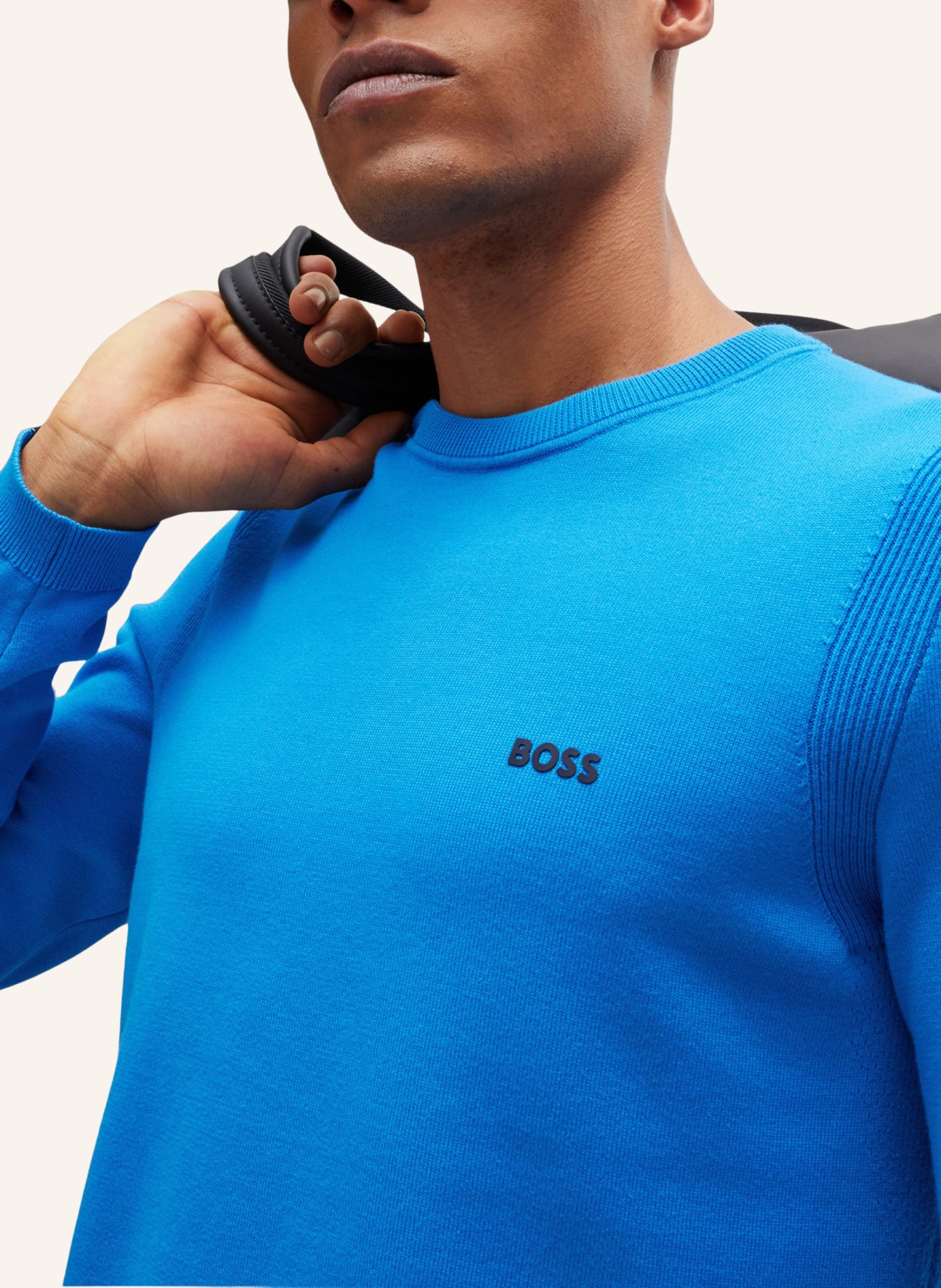 BOSS Pullover EVER-X_CN Regular Fit, Farbe: BLAU (Bild 3)