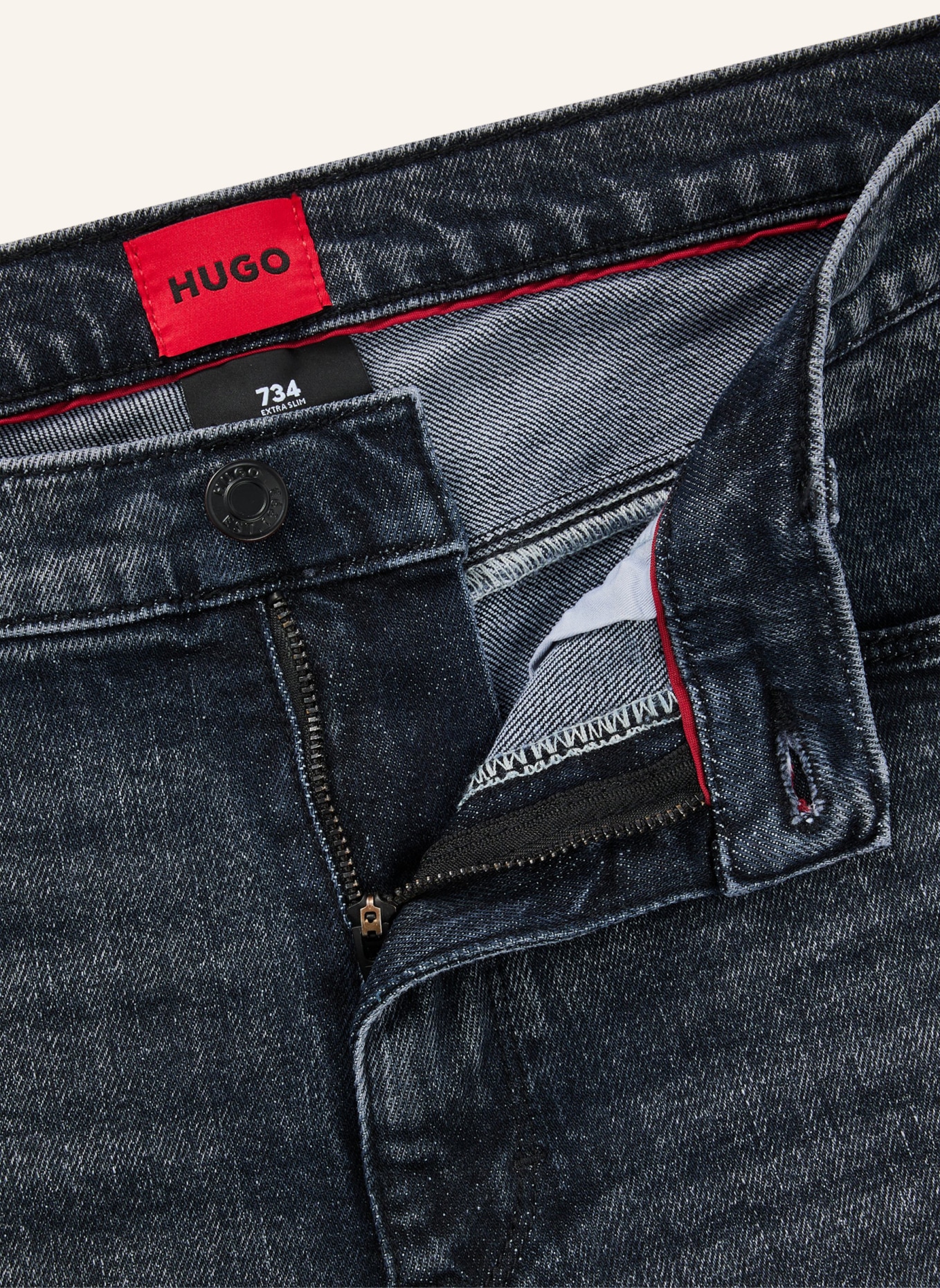 HUGO Jeans HUGO 734 Extra-Slim Fit, Farbe: DUNKELGRAU (Bild 2)