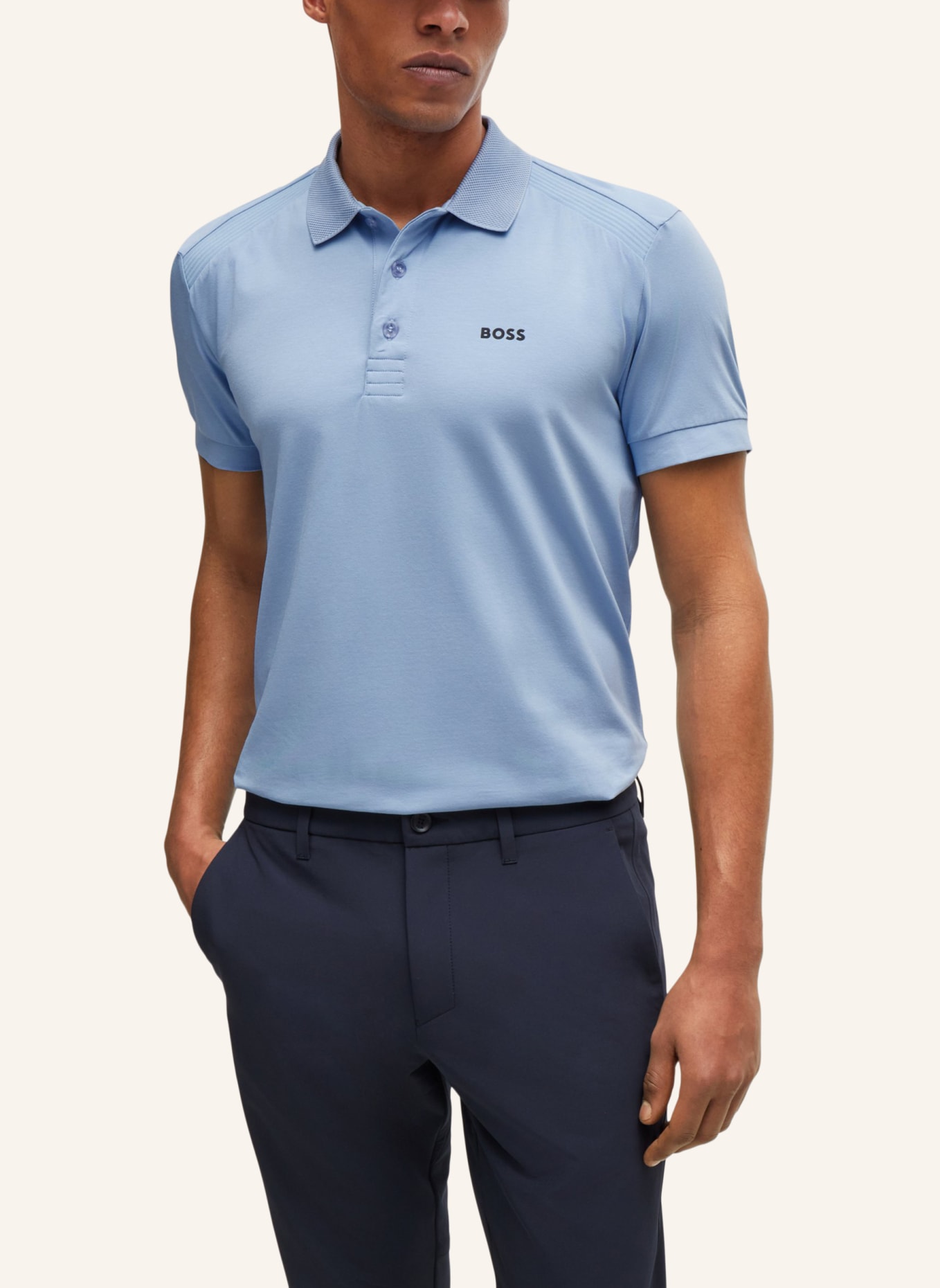 BOSS Poloshirt PADDY 4 Regular Fit, Farbe: BLAU (Bild 4)