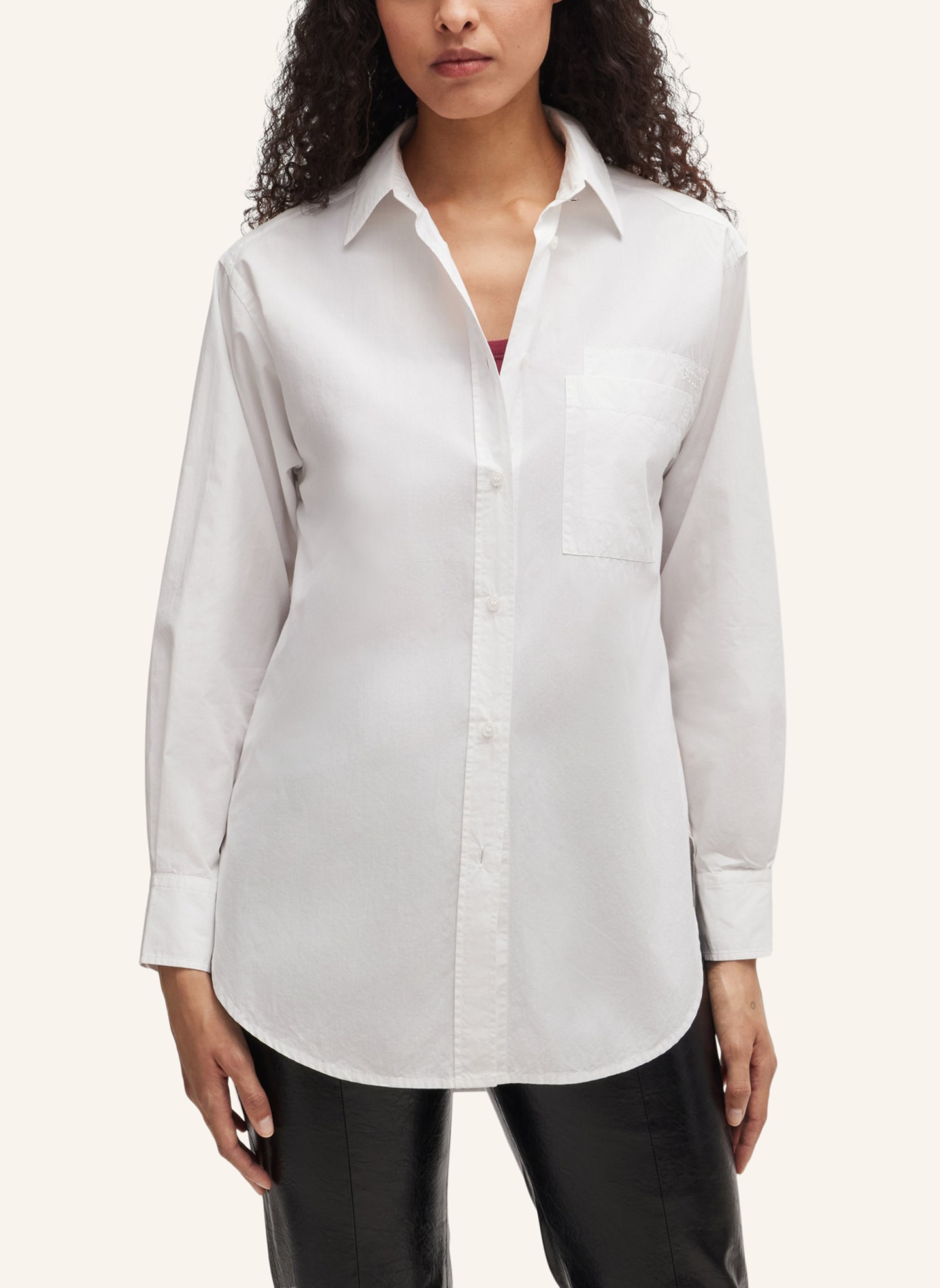 BOSS Casual Bluse C_BOSTUCCI_3 Relaxed Fit, Farbe: WEISS (Bild 4)