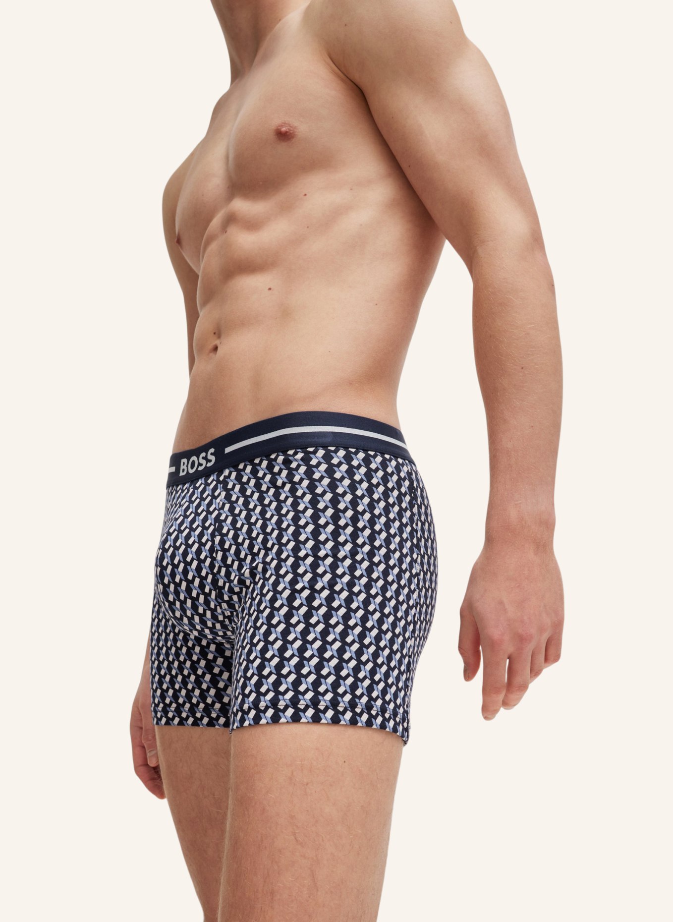 BOSS Boxershort BOXERBR 3P BOLD DES, Farbe: WEISS (Bild 4)