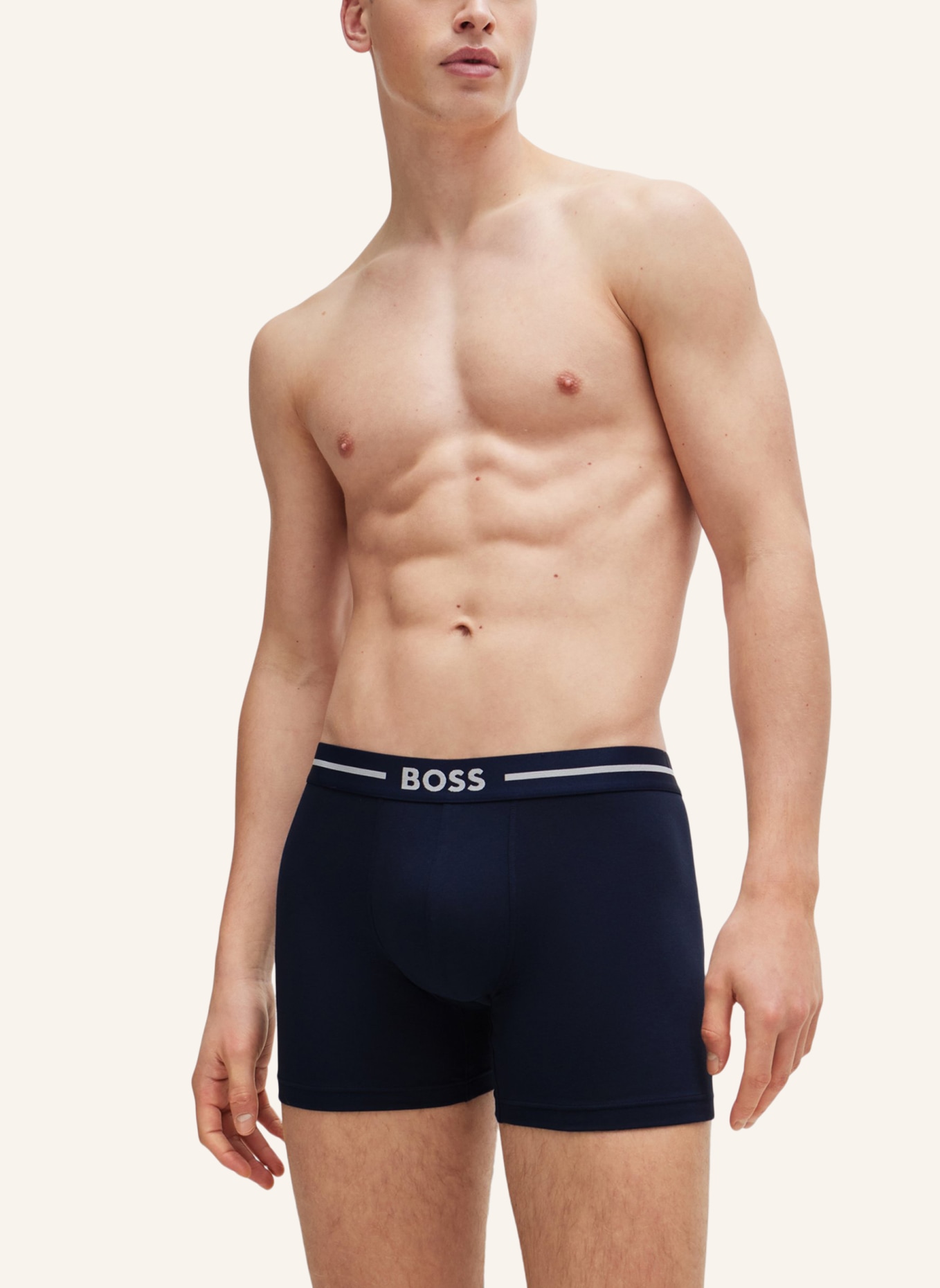 BOSS Boxershort BOXERBR 3P BOLD DES, Farbe: WEISS (Bild 5)