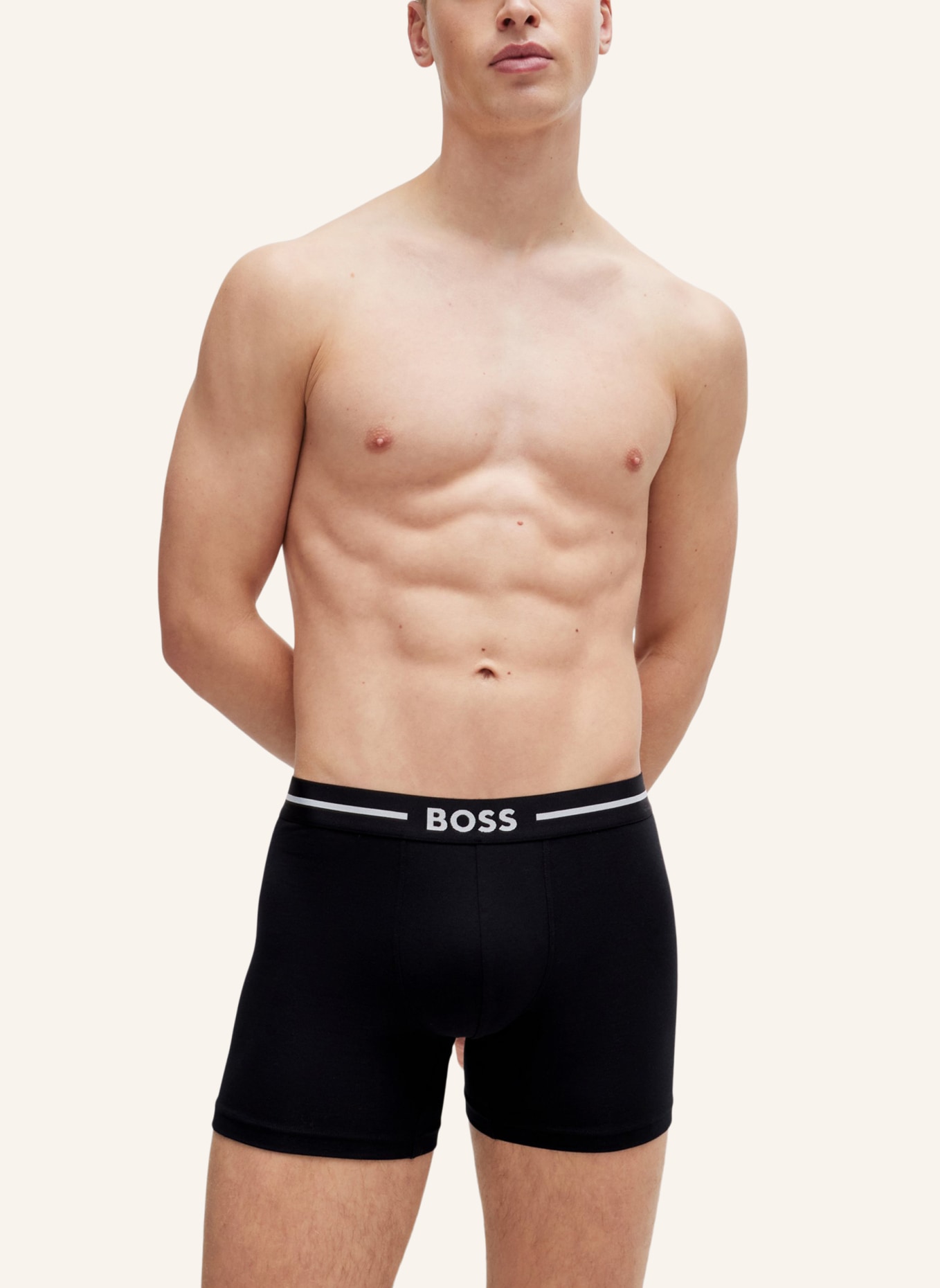 BOSS Boxershort BOXERBR 3P BOLD DES, Farbe: WEISS (Bild 6)