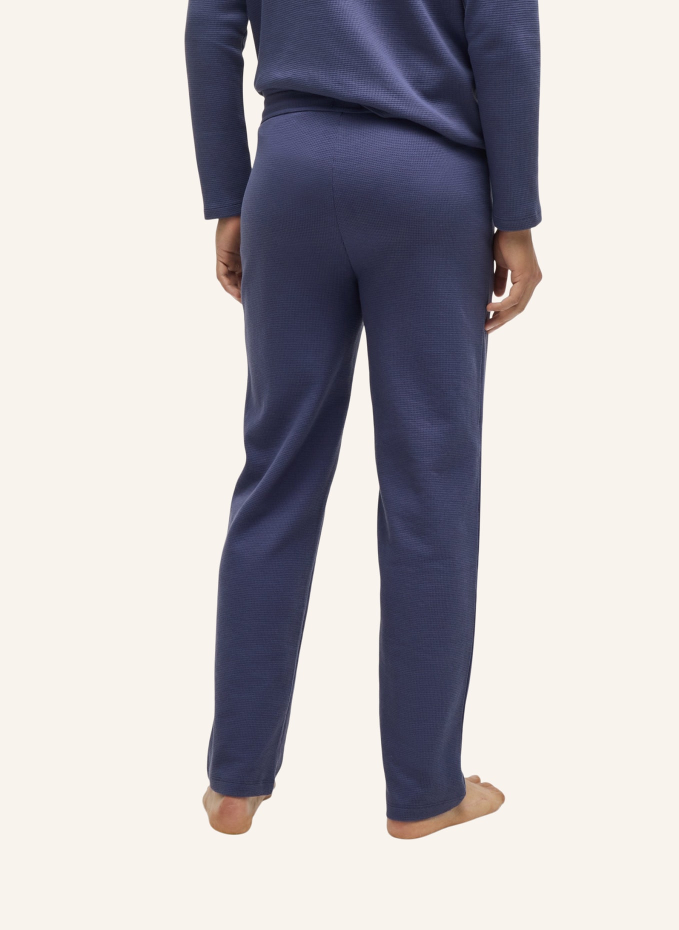 BOSS Pyjamas Unterteil WAFFLE PANTS, Farbe: DUNKELBLAU (Bild 2)