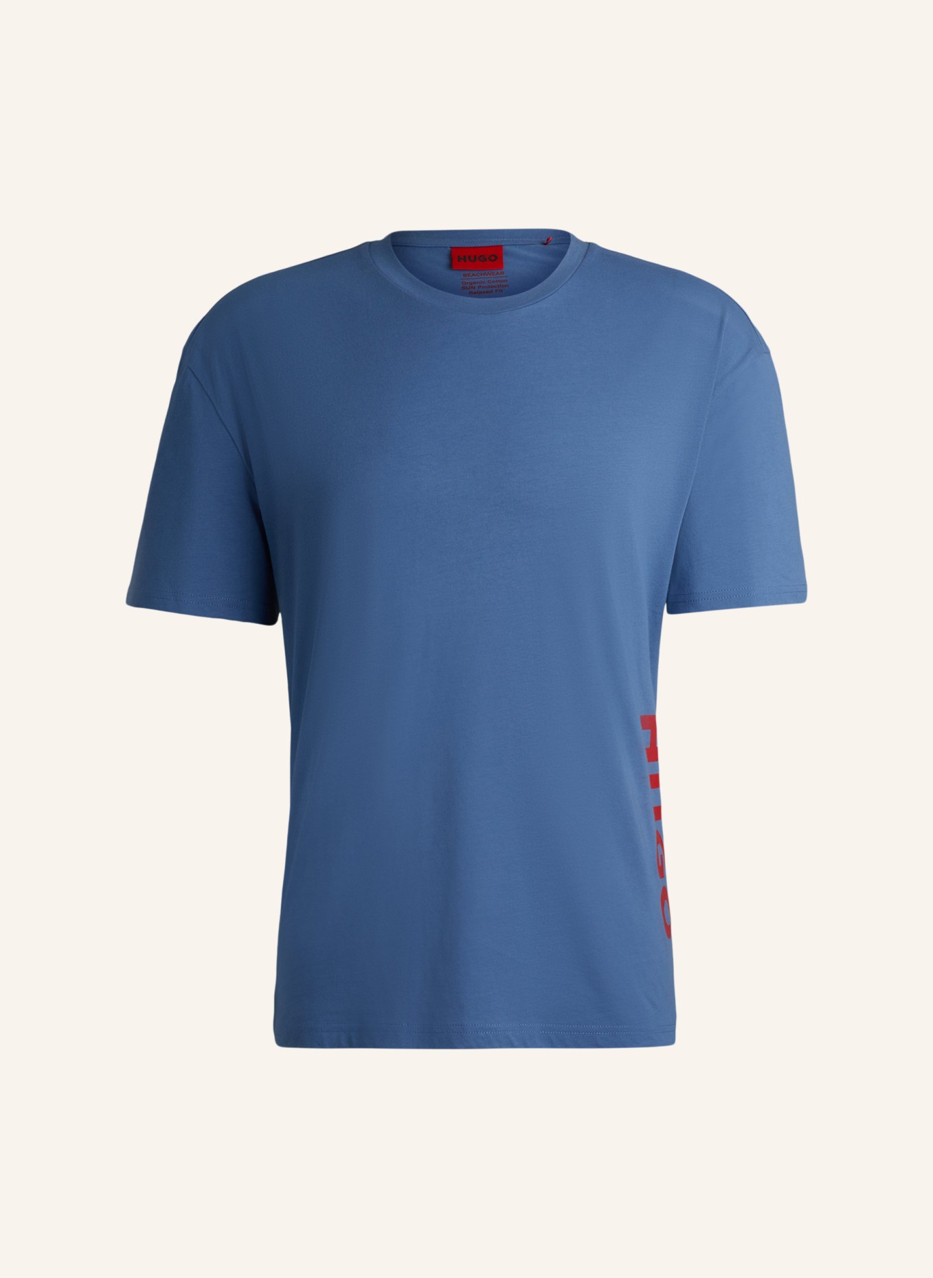 HUGO Strand-Oberteil T-SHIRT RN RELAXED Relaxed Fit, Farbe: BLAU (Bild 1)