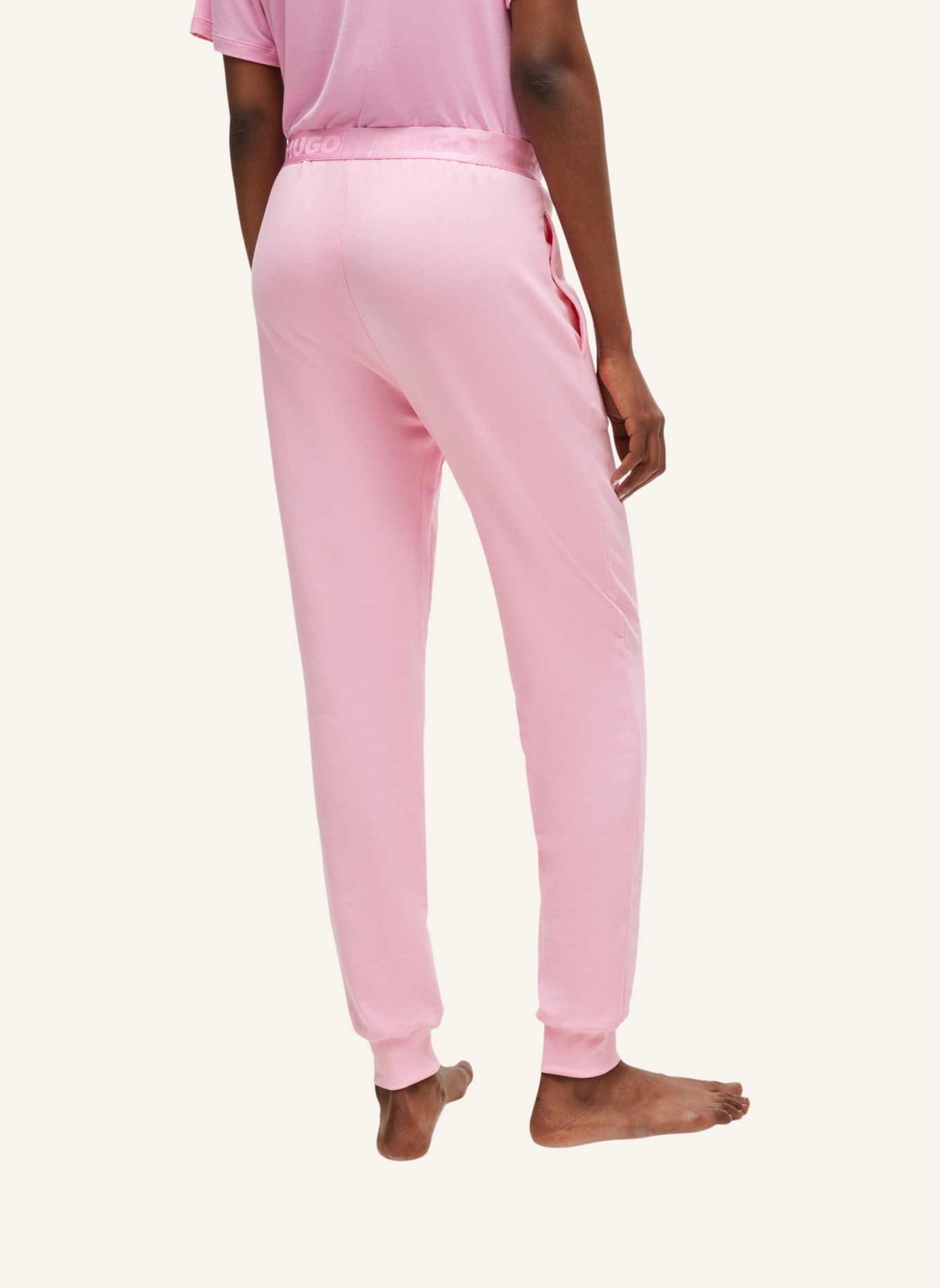 HUGO Loungewear Unterteil SPORTY LOGO_PANTS, Farbe: PINK (Bild 2)