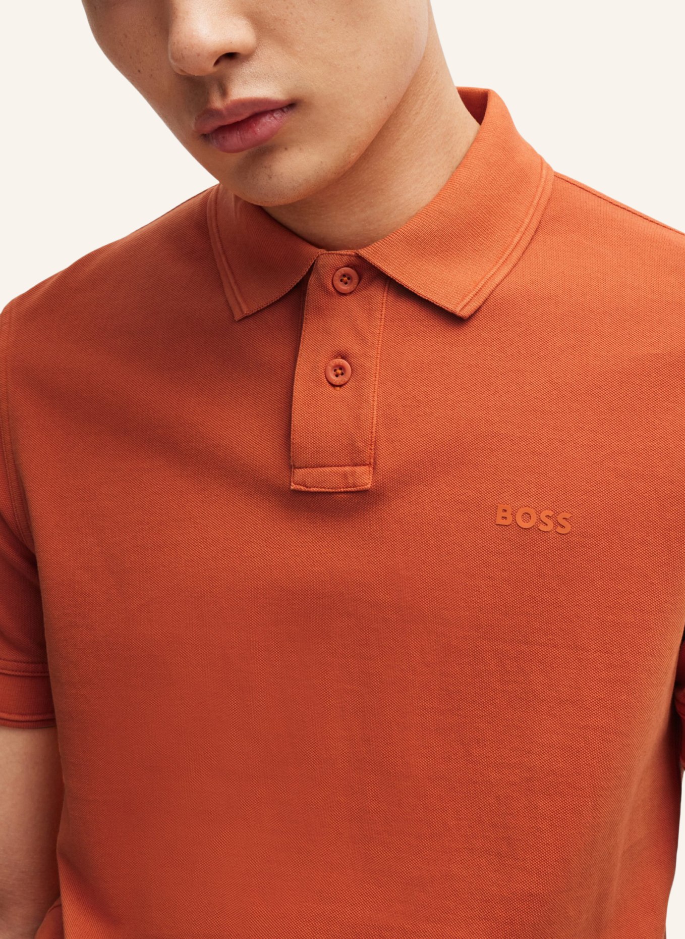 BOSS Poloshirt PRIME Regular Fit, Farbe: ORANGE (Bild 3)