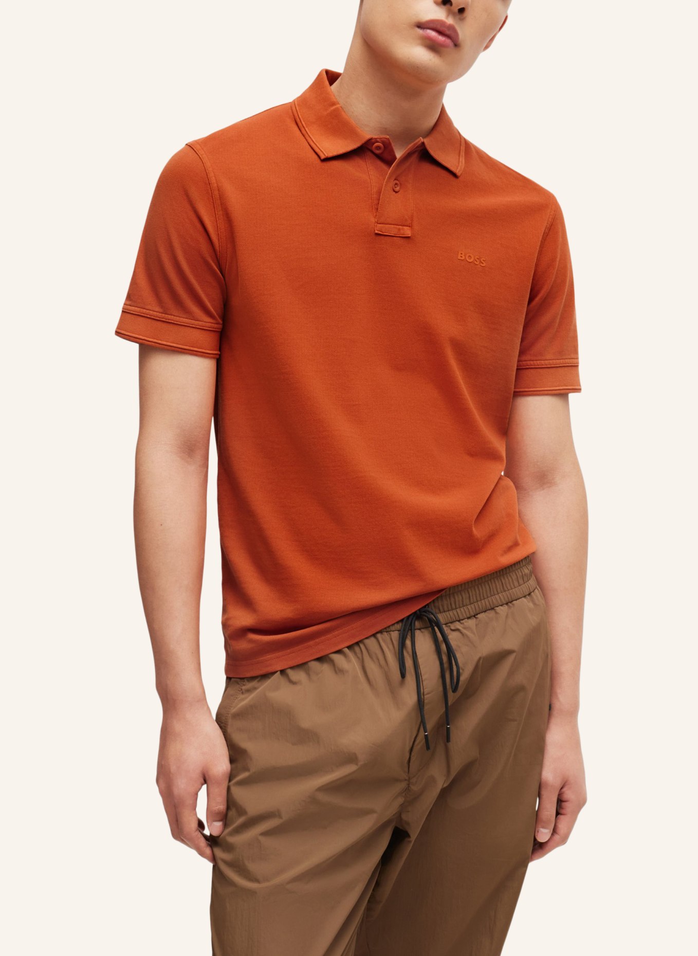 BOSS Poloshirt PRIME Regular Fit, Farbe: ORANGE (Bild 4)