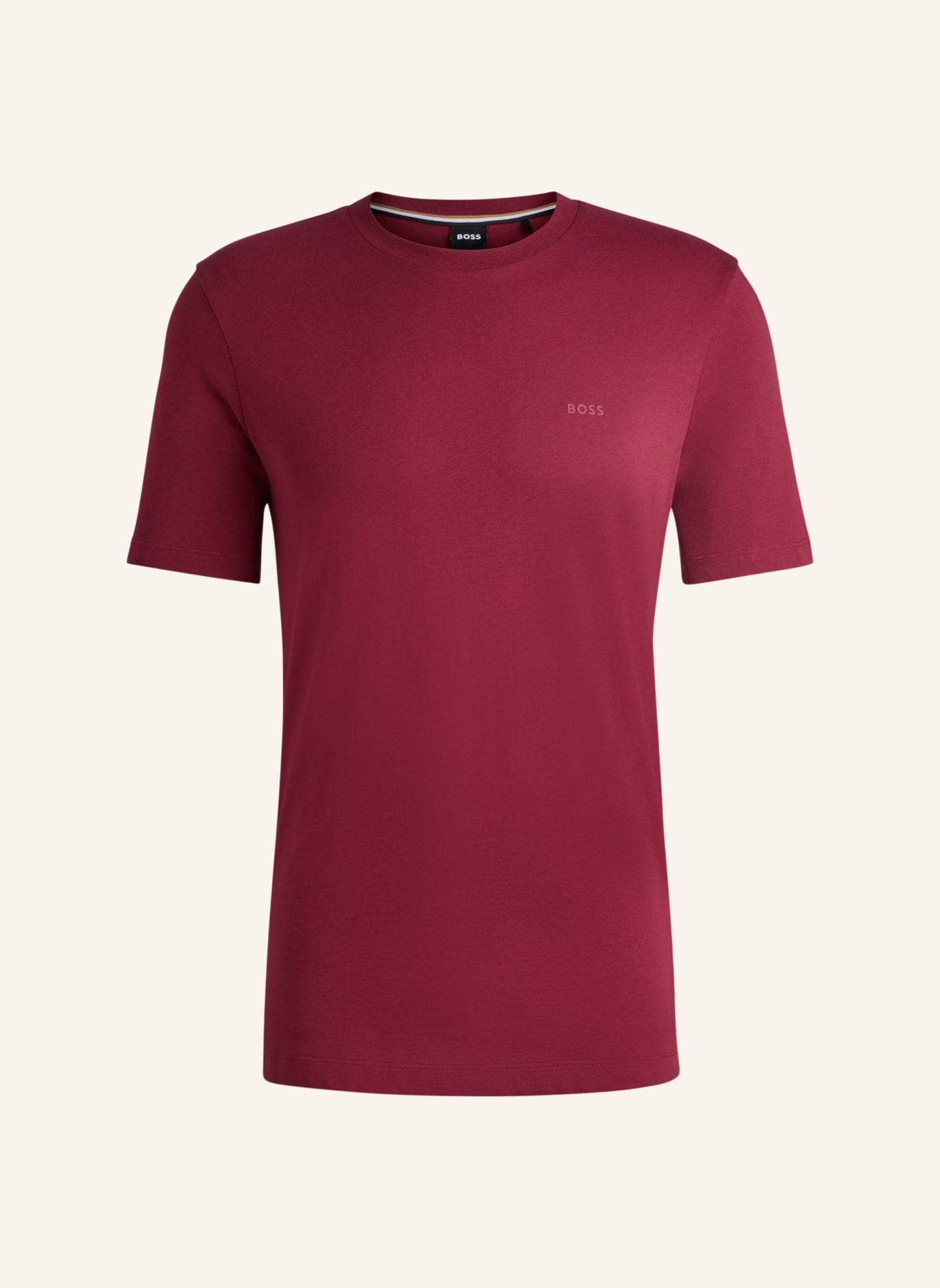 BOSS T-Shirt THOMPSON 01 Regular Fit, Farbe: DUNKELROT (Bild 1)