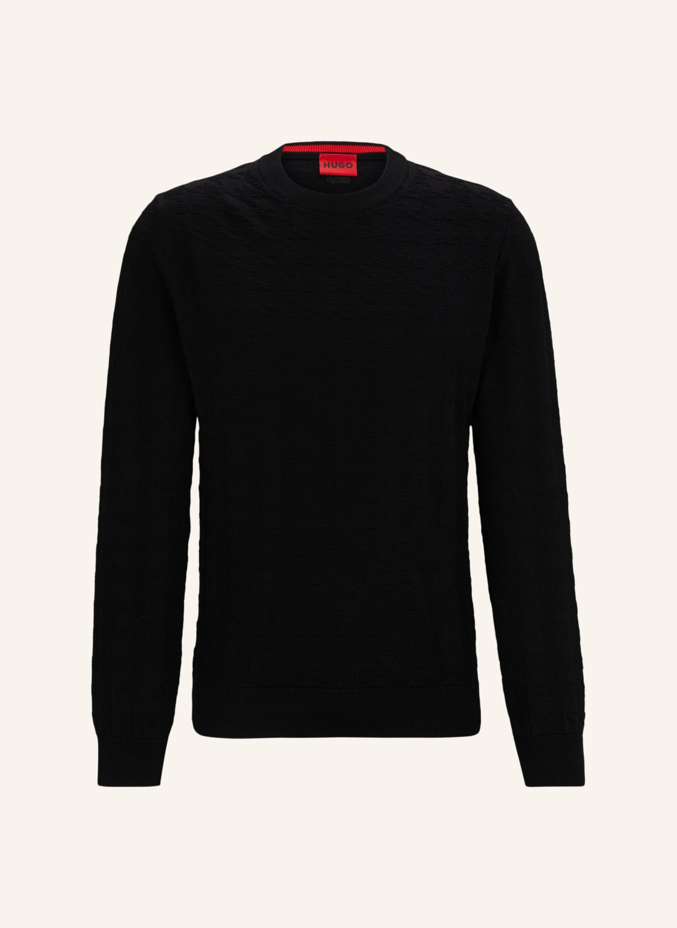 HUGO Pullover STEETH Relaxed Fit, Farbe: SCHWARZ (Bild 1)