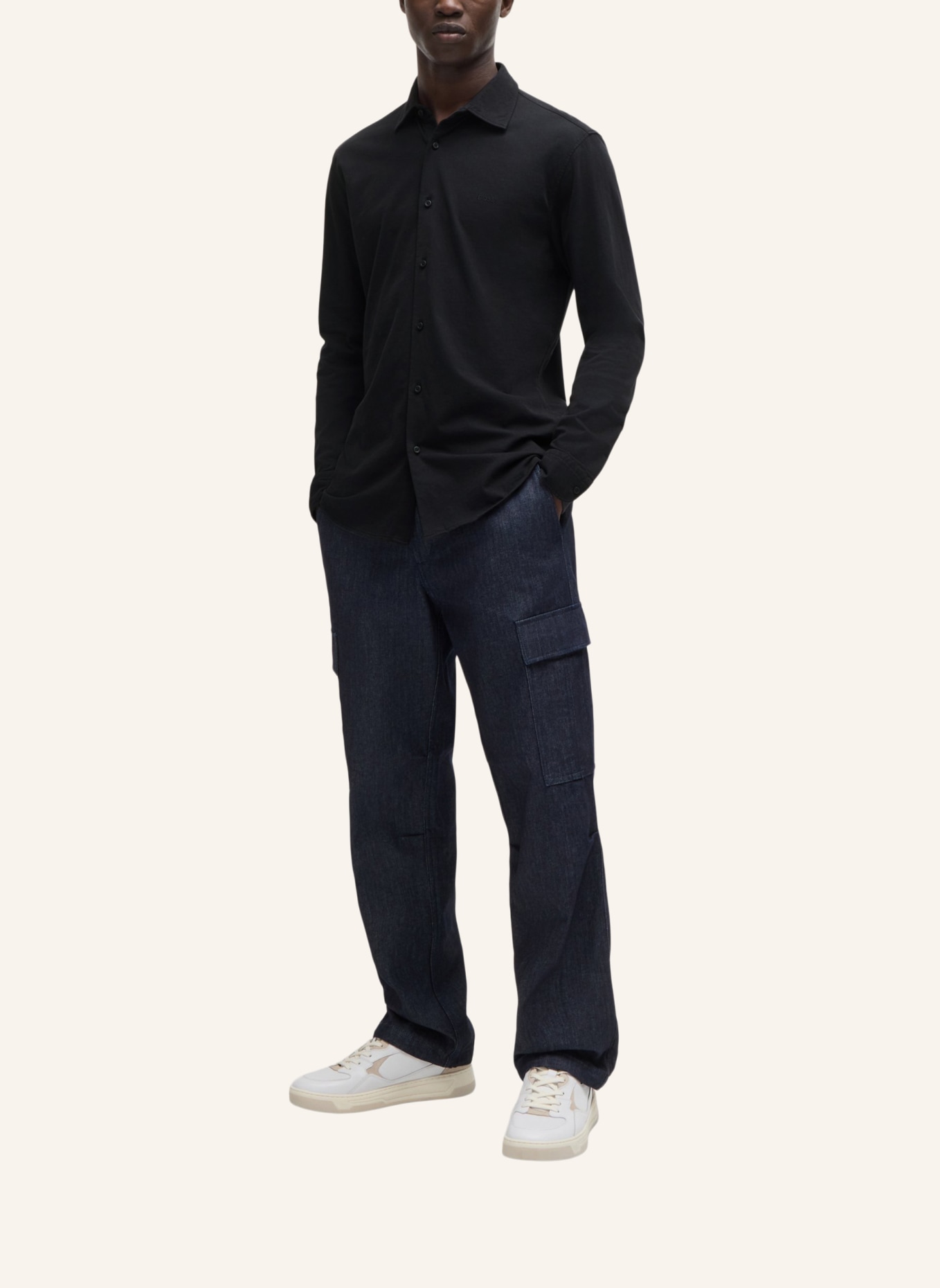 BOSS Casual Hemd MYSOFT_2_M Slim Fit, Farbe: SCHWARZ (Bild 6)