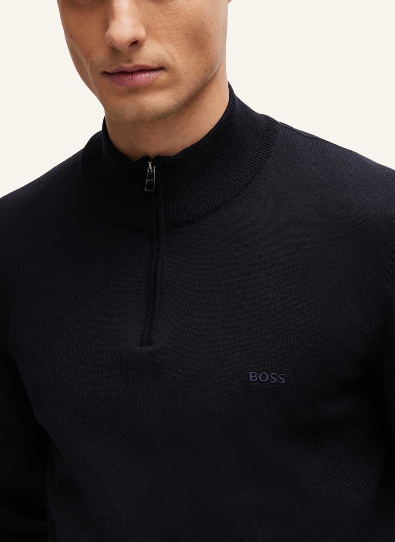 BOSS Pullover PADRO-L Regular Fit, Farbe: DUNKELBLAU (Bild 3)