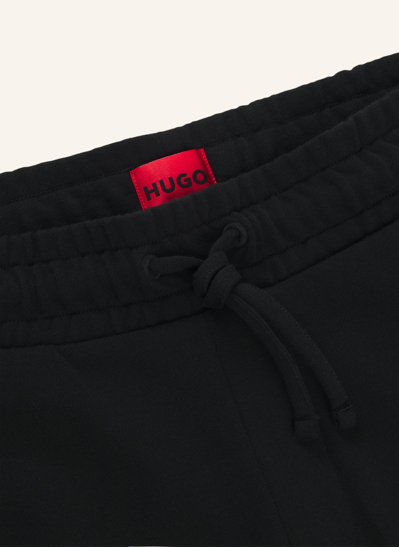 HUGO Loungewear Unterteil TONAL LOGO SHORTS, Farbe: SCHWARZ (Bild 2)