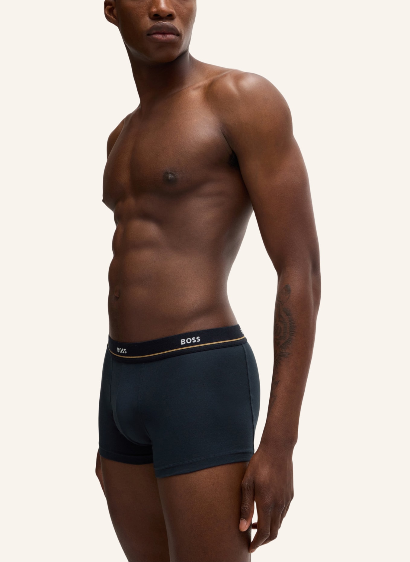 BOSS Boxershort TRUNK 5P ESSENTIAL, Farbe: DUNKELBLAU (Bild 4)