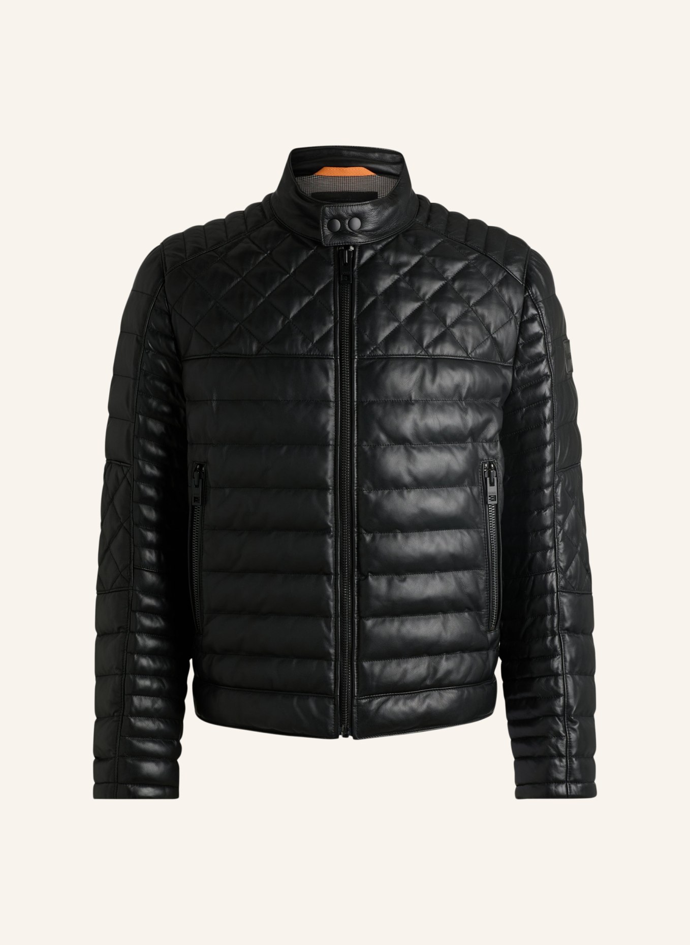 BOSS Lederjacke JONN_IN, Farbe: SCHWARZ (Bild 1)