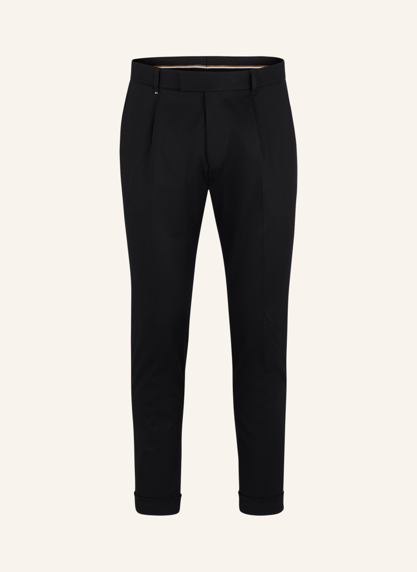 BOSS Business Hose C-PEPE-PL-243 Relaxed Fit, Farbe: SCHWARZ (Bild 1)