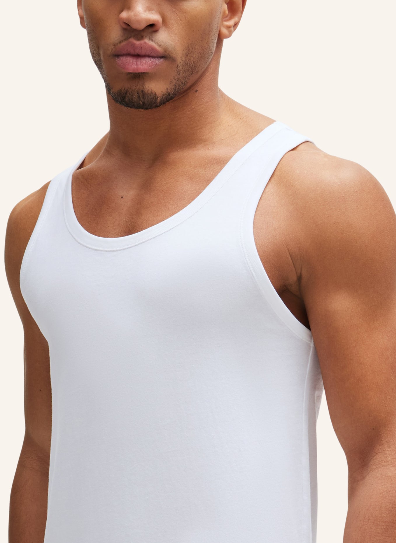 BOSS Unterwäsche Top TANK TOP 3P CLASSIC Regular Fit, Farbe: WEISS (Bild 3)