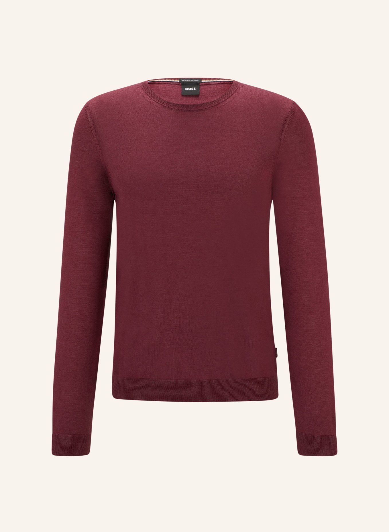 BOSS Pullover LENO-P Slim Fit, Farbe: DUNKELROT (Bild 1)