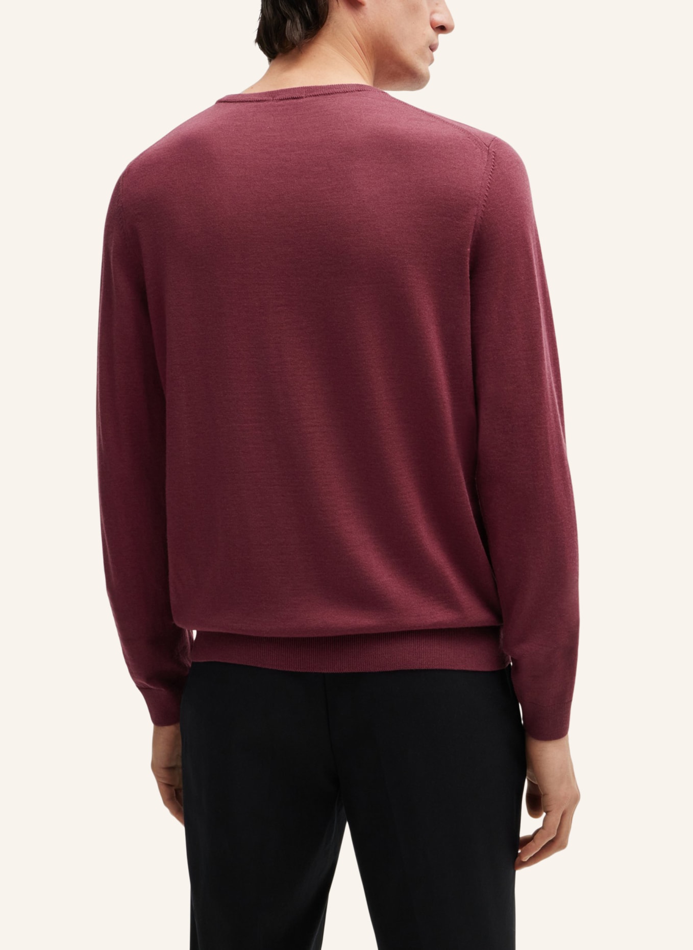 BOSS Pullover LENO-P Slim Fit, Farbe: DUNKELROT (Bild 2)