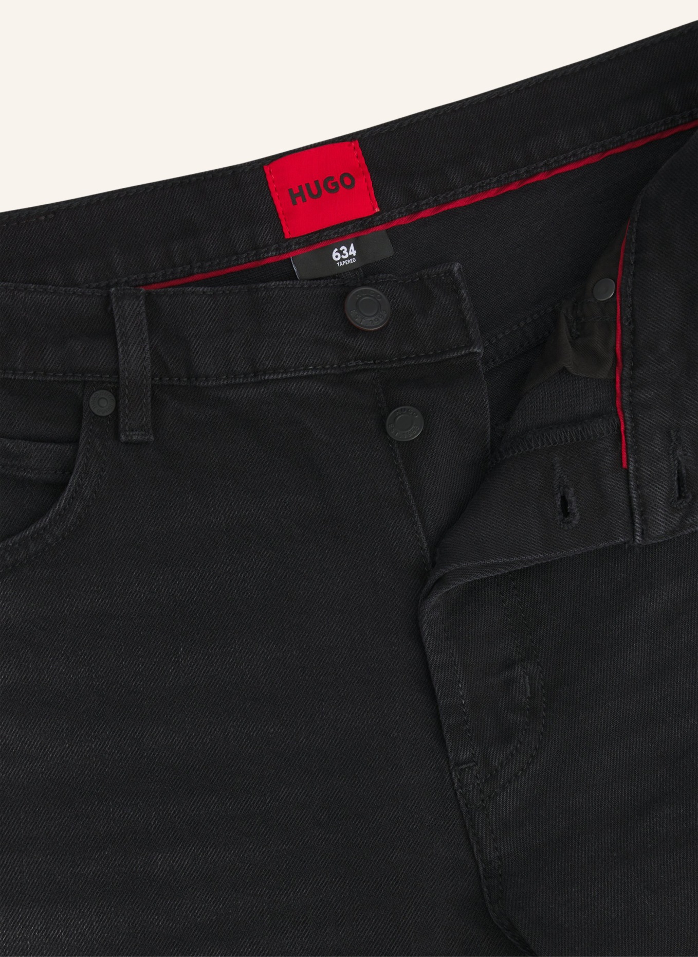 HUGO Jeans HUGO 634 Tapered Fit, Farbe: SCHWARZ (Bild 2)