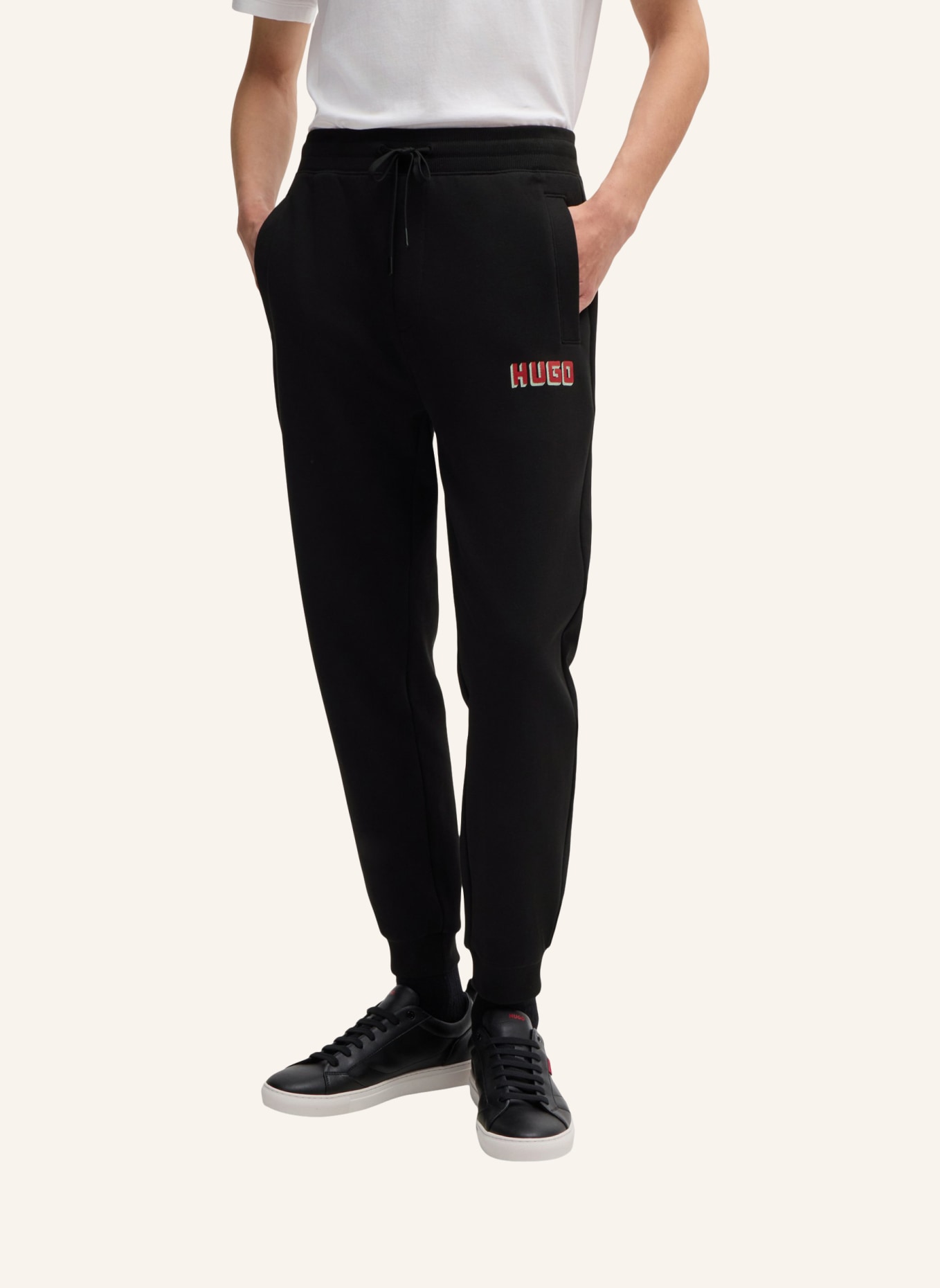 HUGO Casual Hose DIQOMO Regular Fit, Farbe: SCHWARZ (Bild 5)