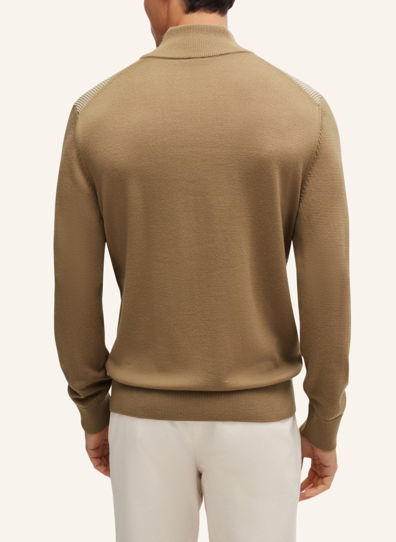 BOSS Pullover H-DAMBINO Regular Fit, Farbe: BEIGE (Bild 2)