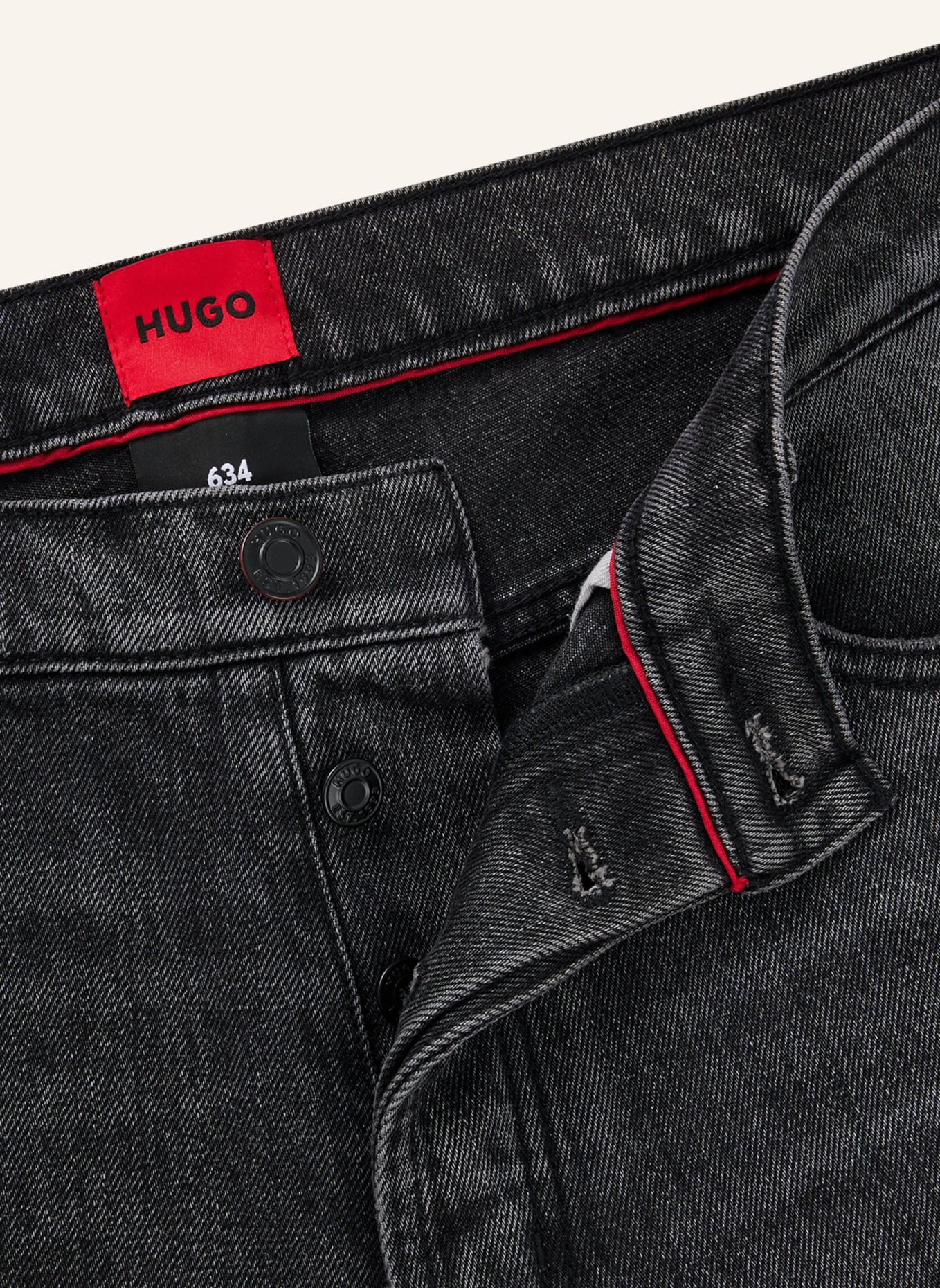 HUGO Jeans HUGO 634 Tapered Fit, Farbe: DUNKELGRAU (Bild 2)