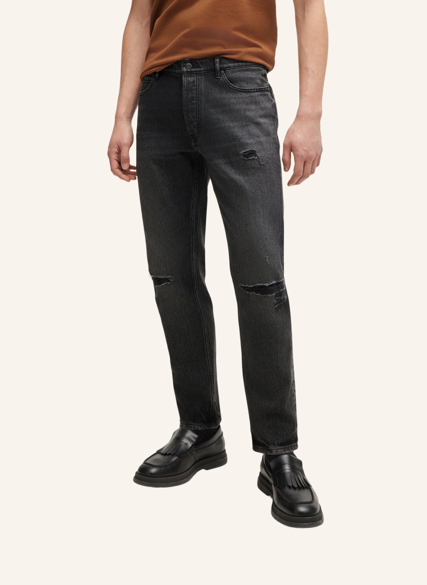 HUGO Jeans HUGO 634 Tapered Fit, Farbe: DUNKELGRAU (Bild 5)