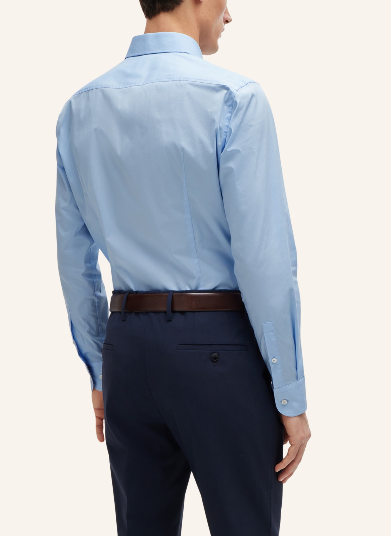 BOSS Business Hemd H-HANK-KENT-C3-214 Slim Fit, Farbe: HELLBLAU (Bild 2)