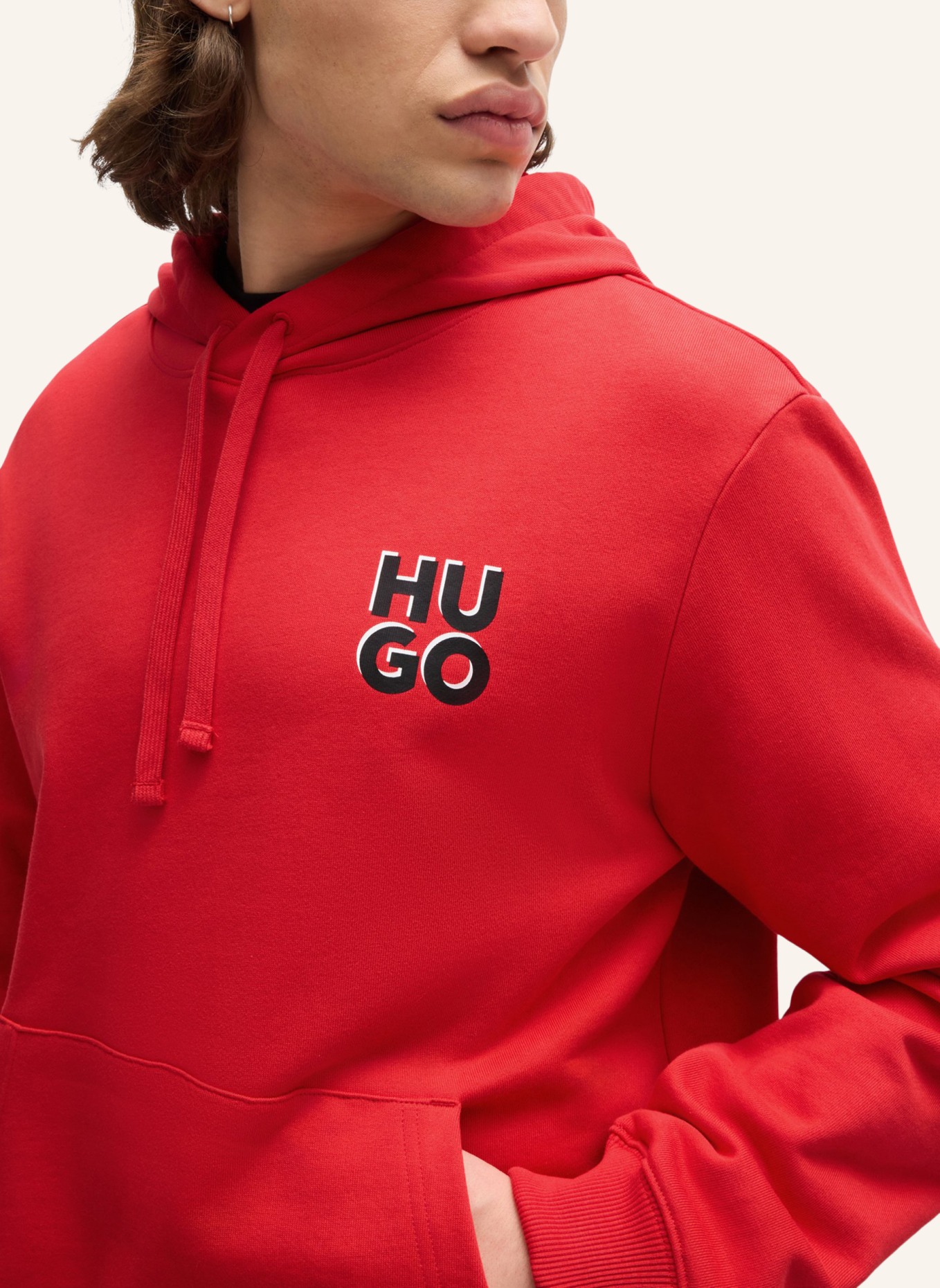 HUGO Sweatshirt DIMONIHOOD Regular Fit, Farbe: ROSA (Bild 3)