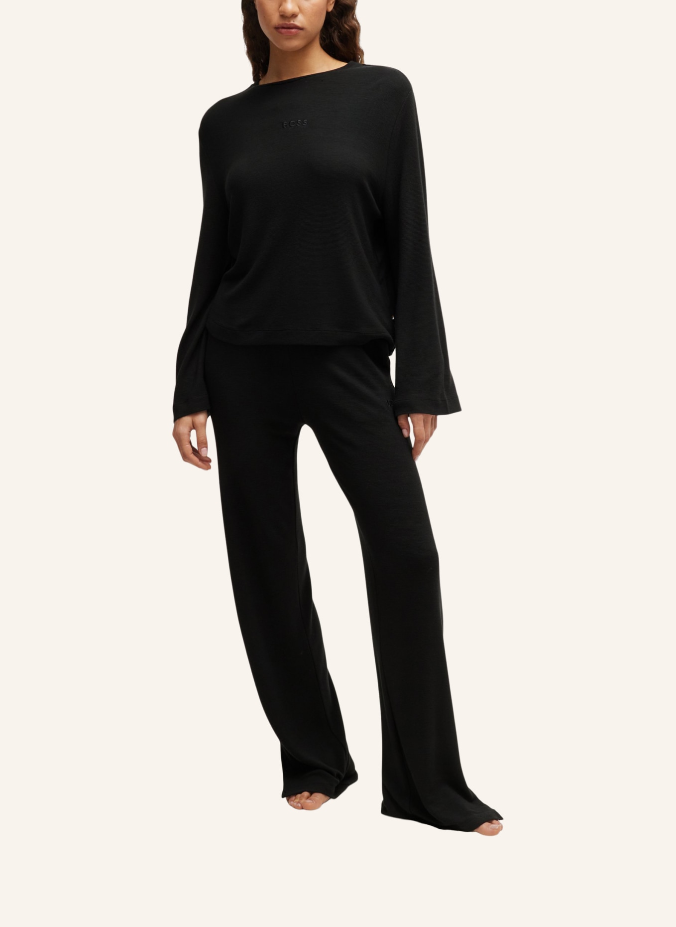 BOSS Loungewear Unterteil BLAIR_PANTS CW, Farbe: SCHWARZ (Bild 5)